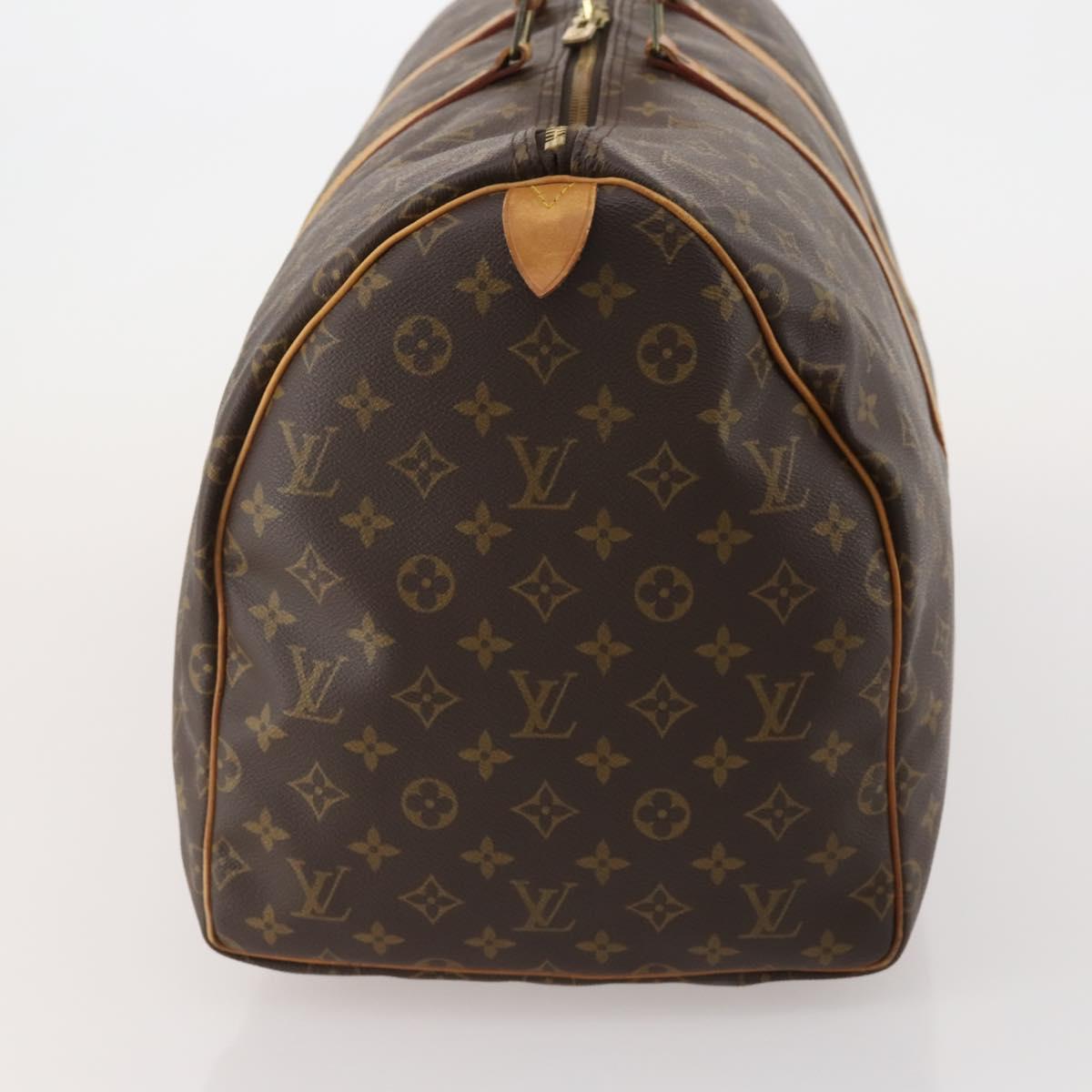 LOUIS VUITTON Monogram Keepall 55 Boston Bag M41424 LV Auth ep15473