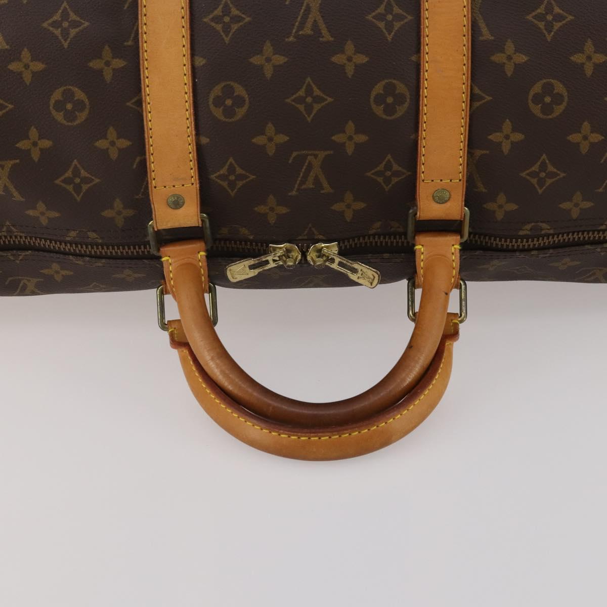 LOUIS VUITTON Monogram Keepall 55 Boston Bag M41424 LV Auth ep15473