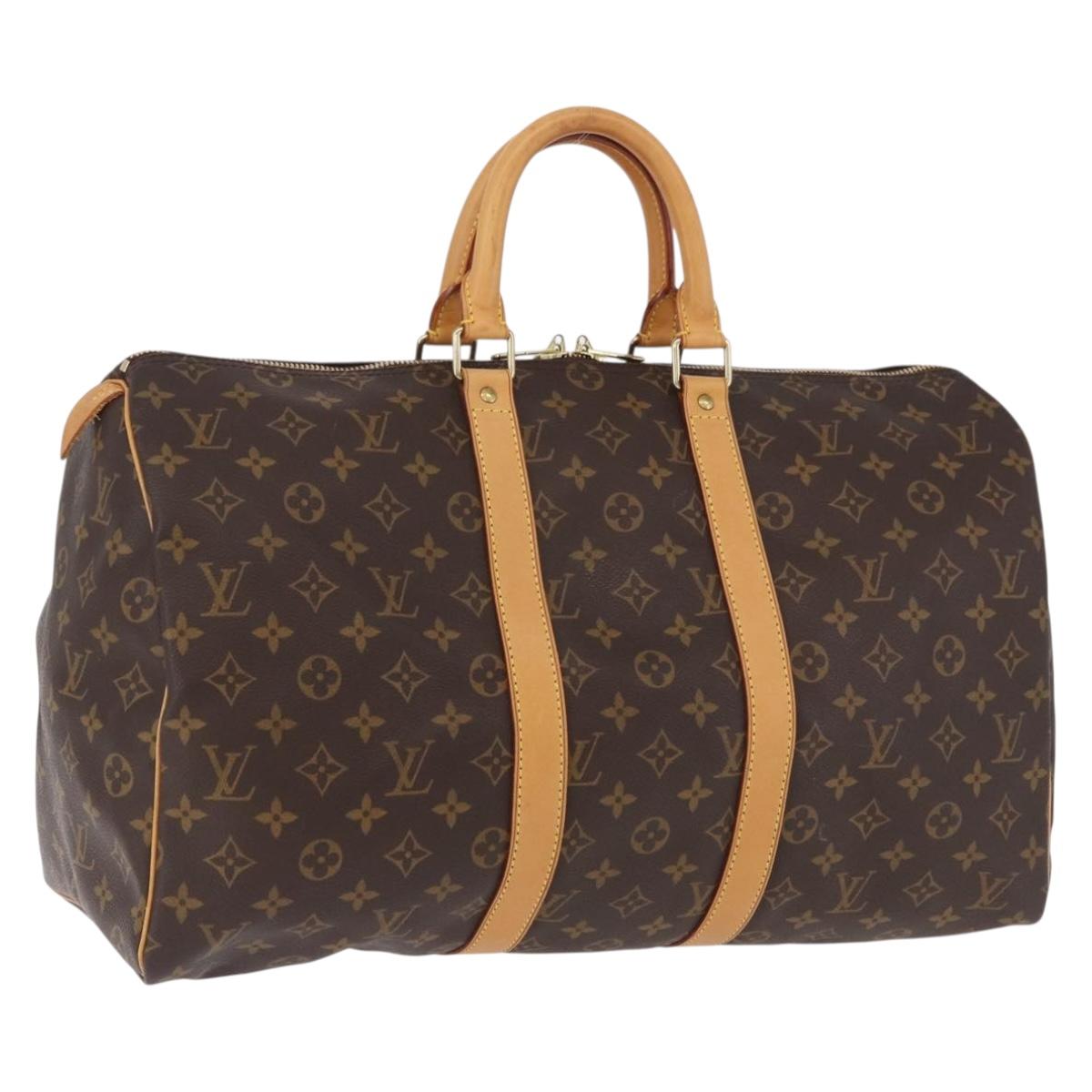 LOUIS VUITTON Monogram Keepall 45 Boston Bag M41428 LV Auth ep15477A
