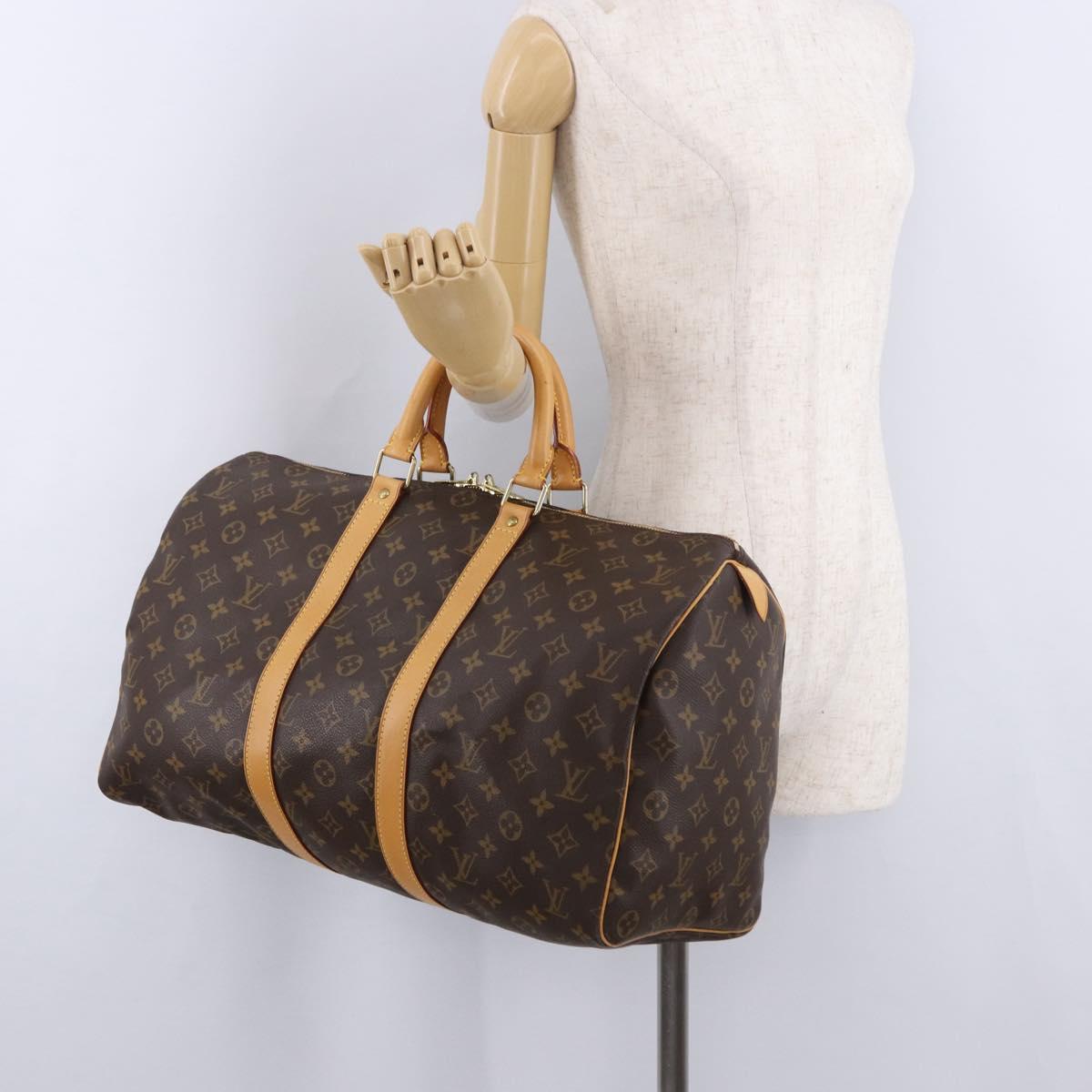 LOUIS VUITTON Monogram Keepall 45 Boston Bag M41428 LV Auth ep15477A