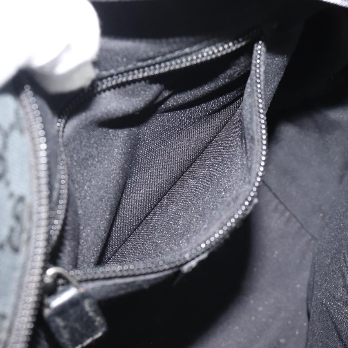 GUCCI GG Canvas Hand Bag Black 131228 Auth ep15484