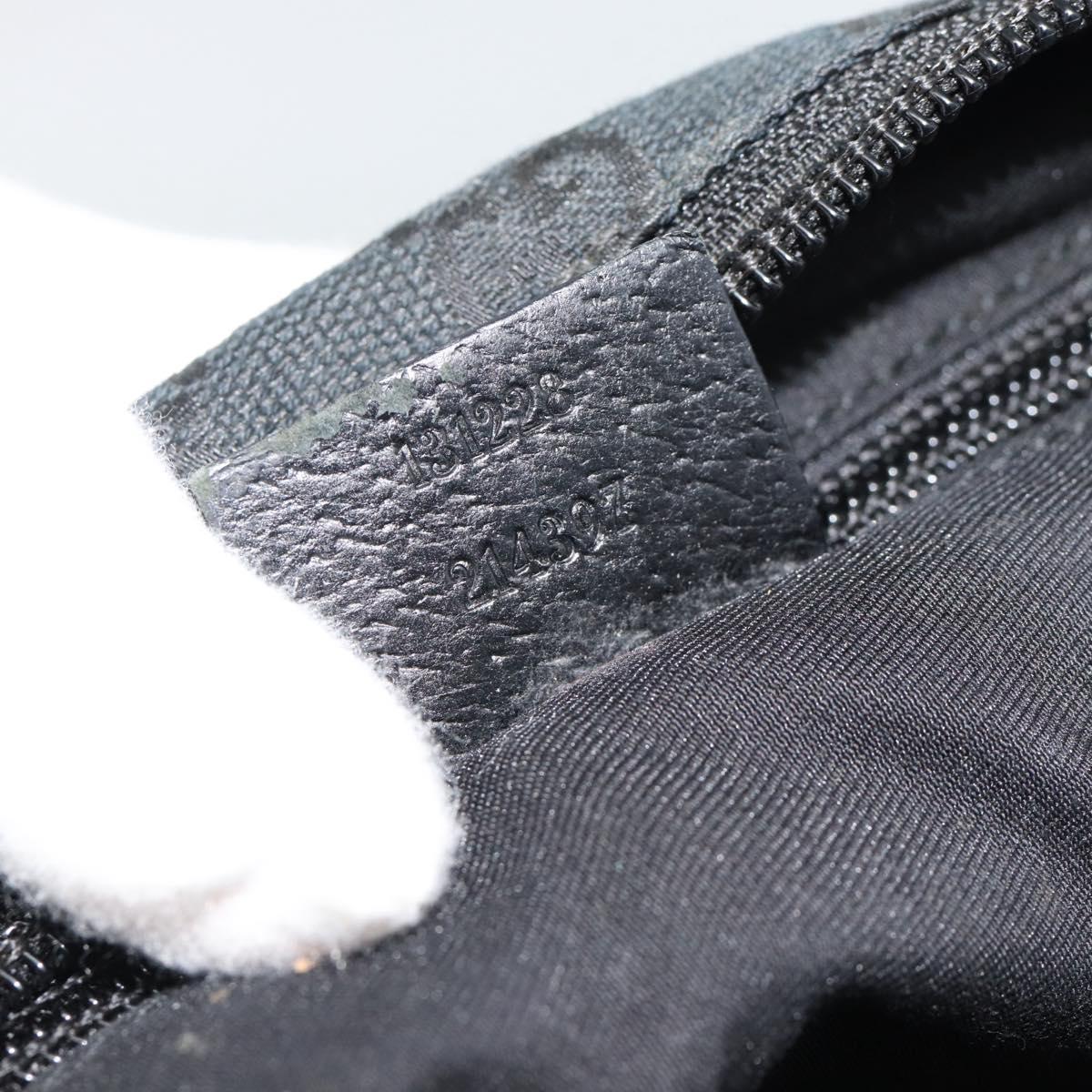 GUCCI GG Canvas Hand Bag Black 131228 Auth ep15484