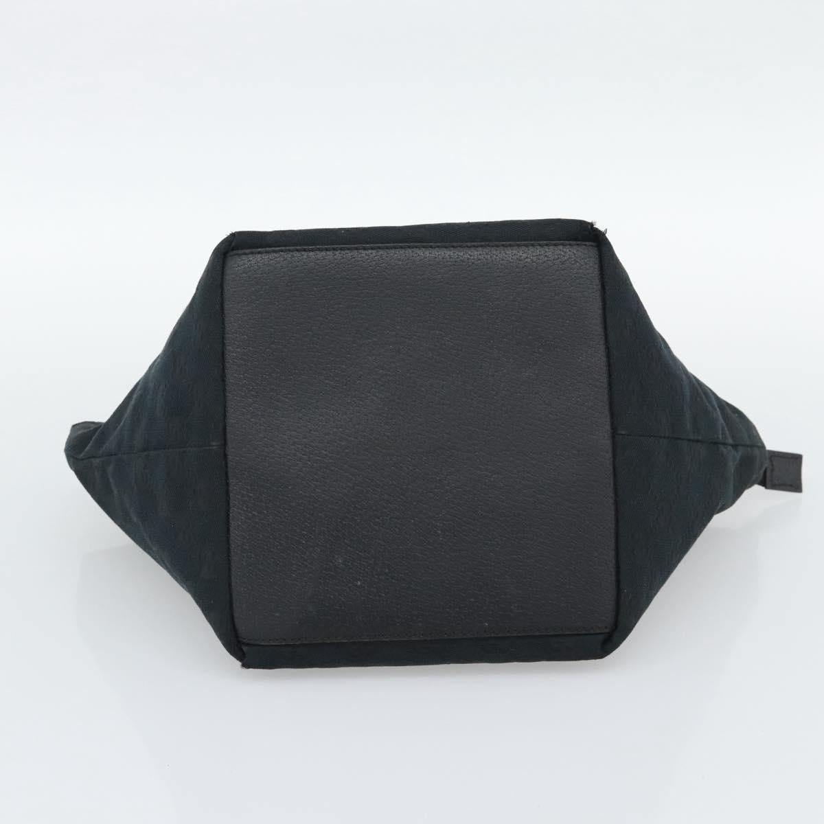 GUCCI GG Canvas Hand Bag Black 131228 Auth ep15484