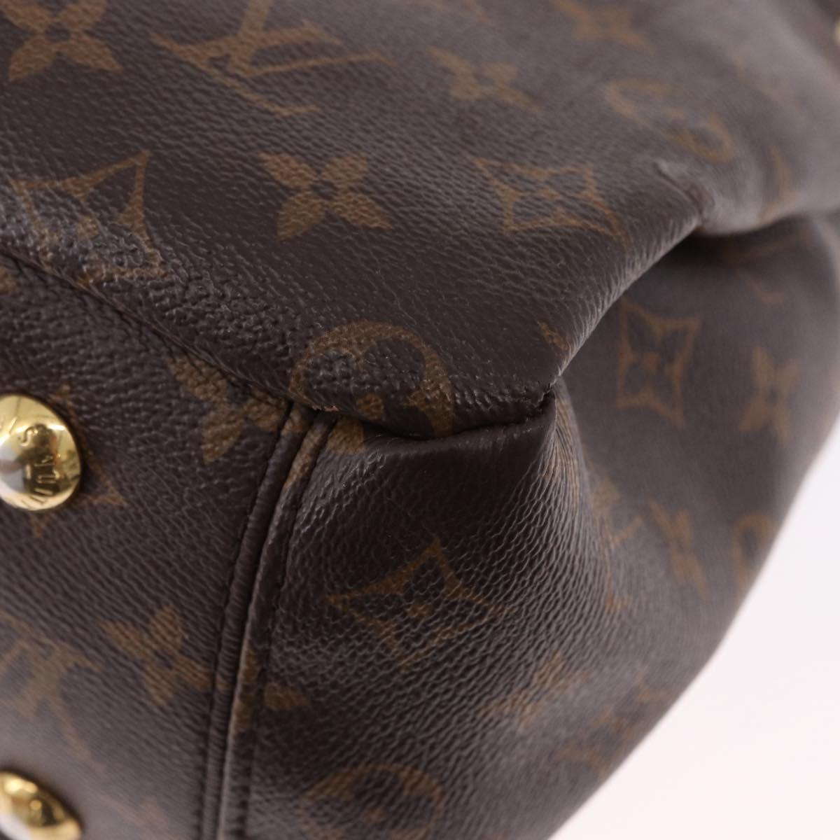 LOUIS VUITTON Monogram Pallas MM Hand Bag 2way Red M41175 LV Auth ep15485