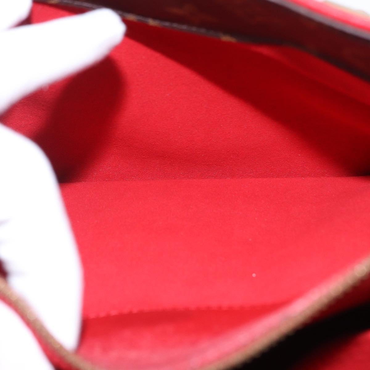 LOUIS VUITTON Monogram Pallas MM Hand Bag 2way Red M41175 LV Auth ep15485