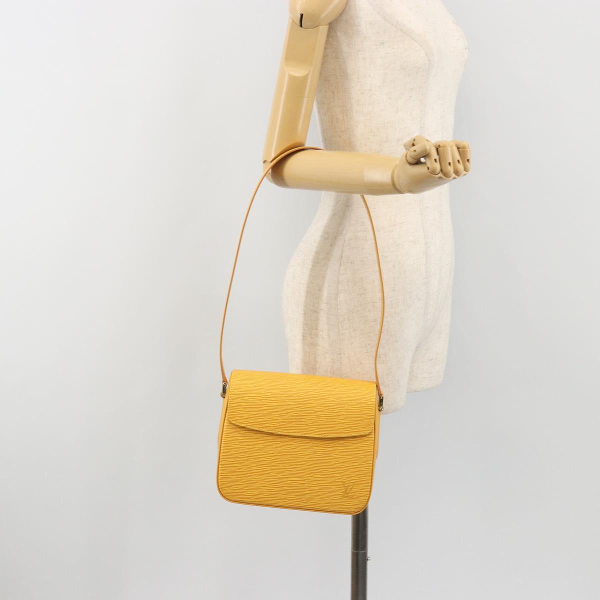 LOUIS VUITTON Epi Bushi Shoulder Bag Yellow M52209 LV Auth ep15488V