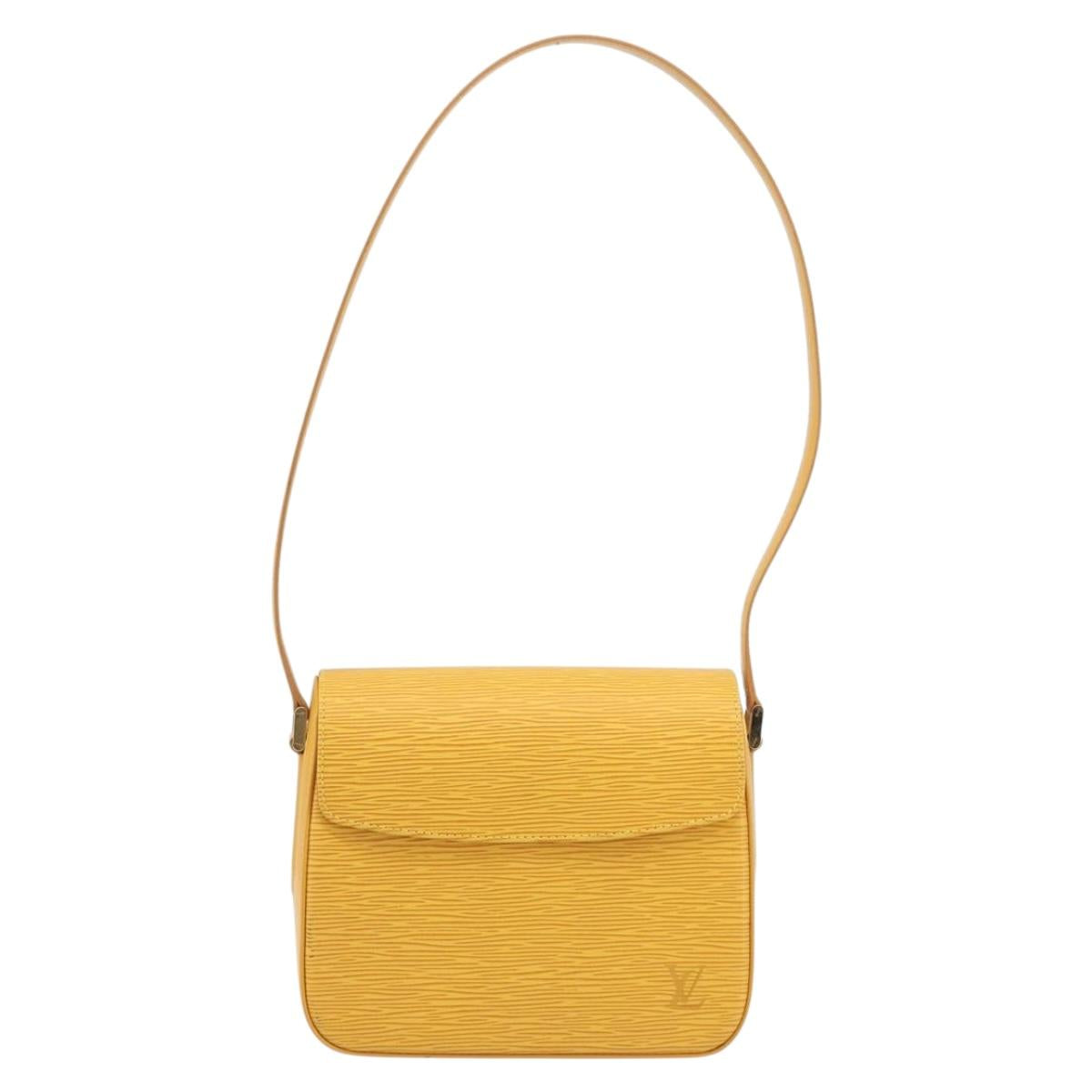 LOUIS VUITTON Epi Bushi Shoulder Bag Yellow M52209 LV Auth ep15488V