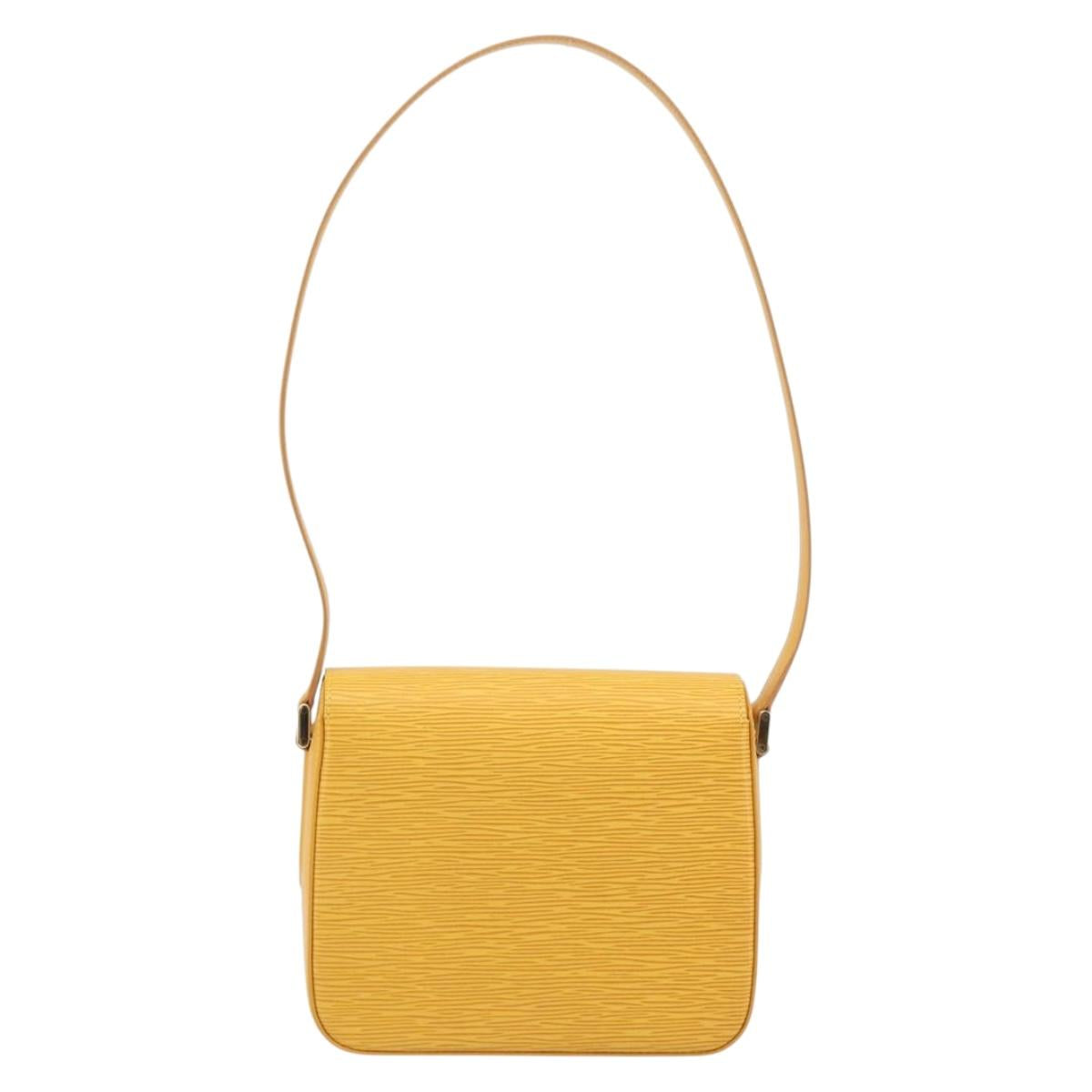 LOUIS VUITTON Epi Bushi Shoulder Bag Yellow M52209 LV Auth ep15488V