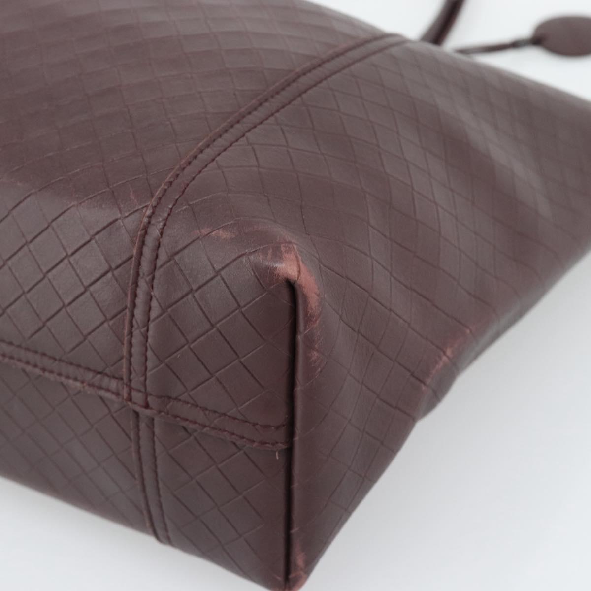 BOTTEGA VENETA INTRECCIATO Tote Bag Leather Brown Auth ep15491A