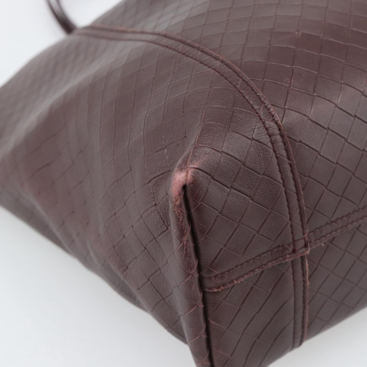 BOTTEGA VENETA INTRECCIATO Tote Bag Leather Brown Auth ep15491A