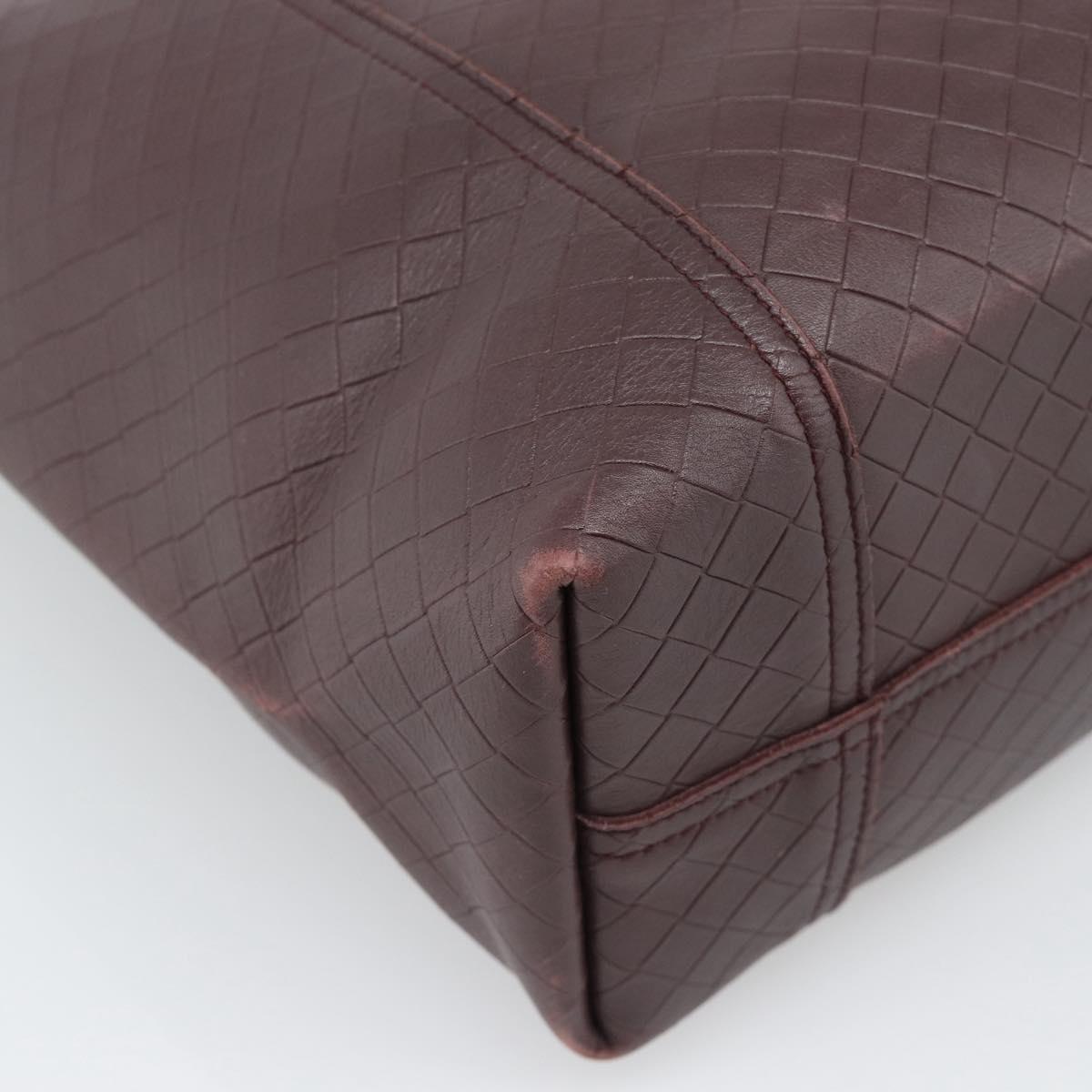 BOTTEGA VENETA INTRECCIATO Tote Bag Leather Brown Auth ep15491A