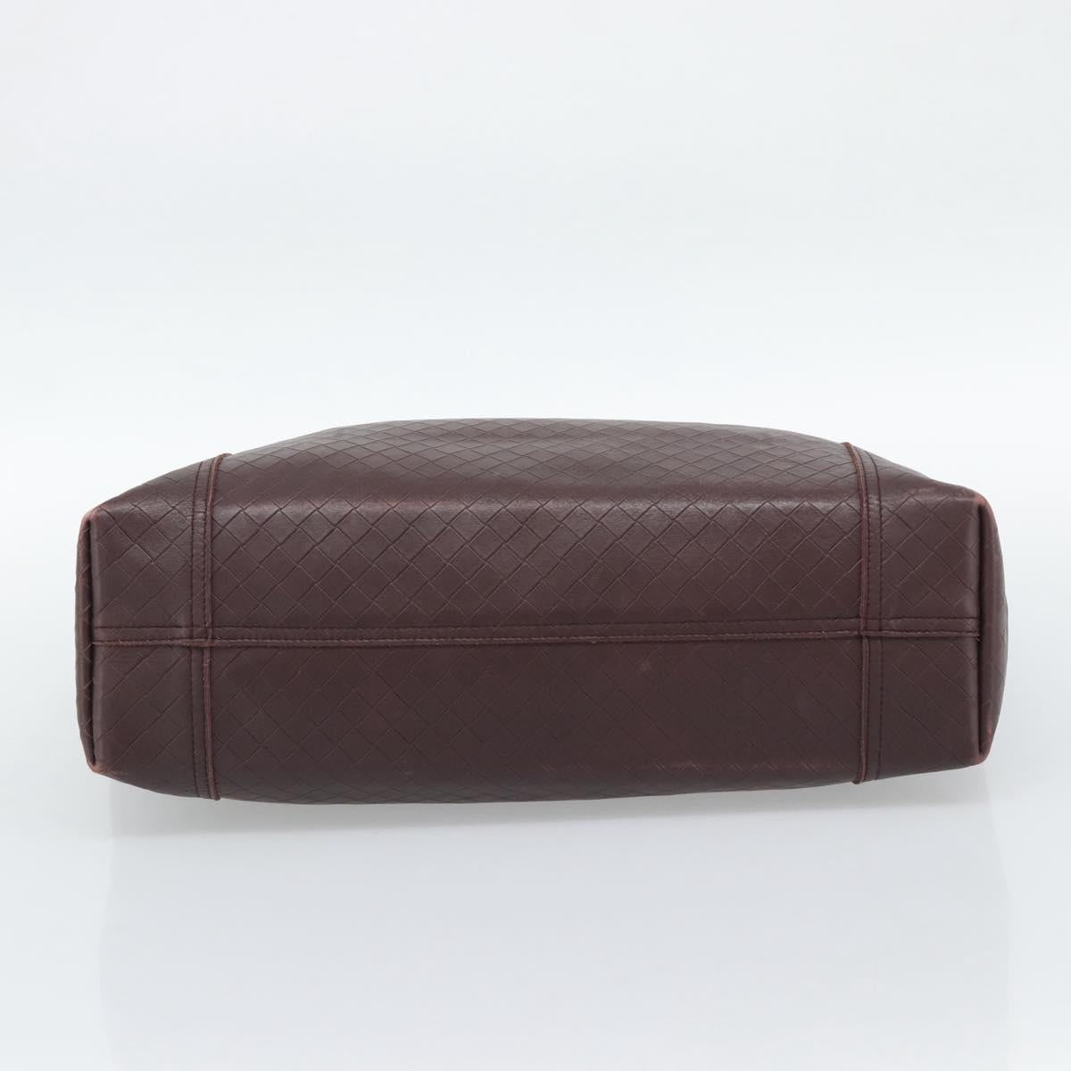 BOTTEGA VENETA INTRECCIATO Tote Bag Leather Brown Auth ep15491A