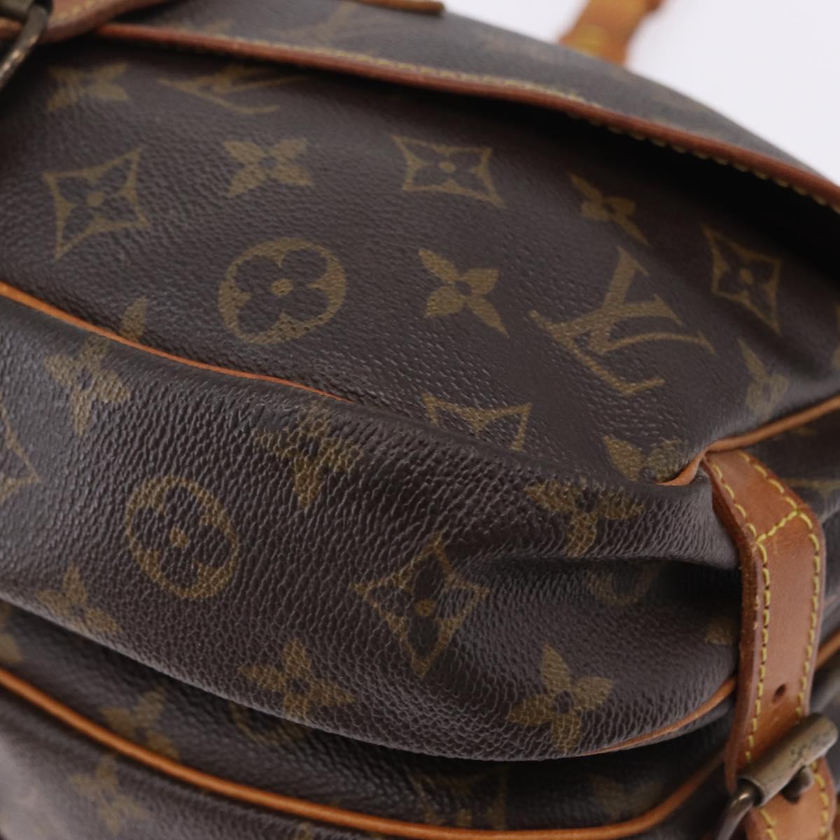 LOUIS VUITTON Monogram Saumur 30 Shoulder Bag M42256 LV Auth ep15501