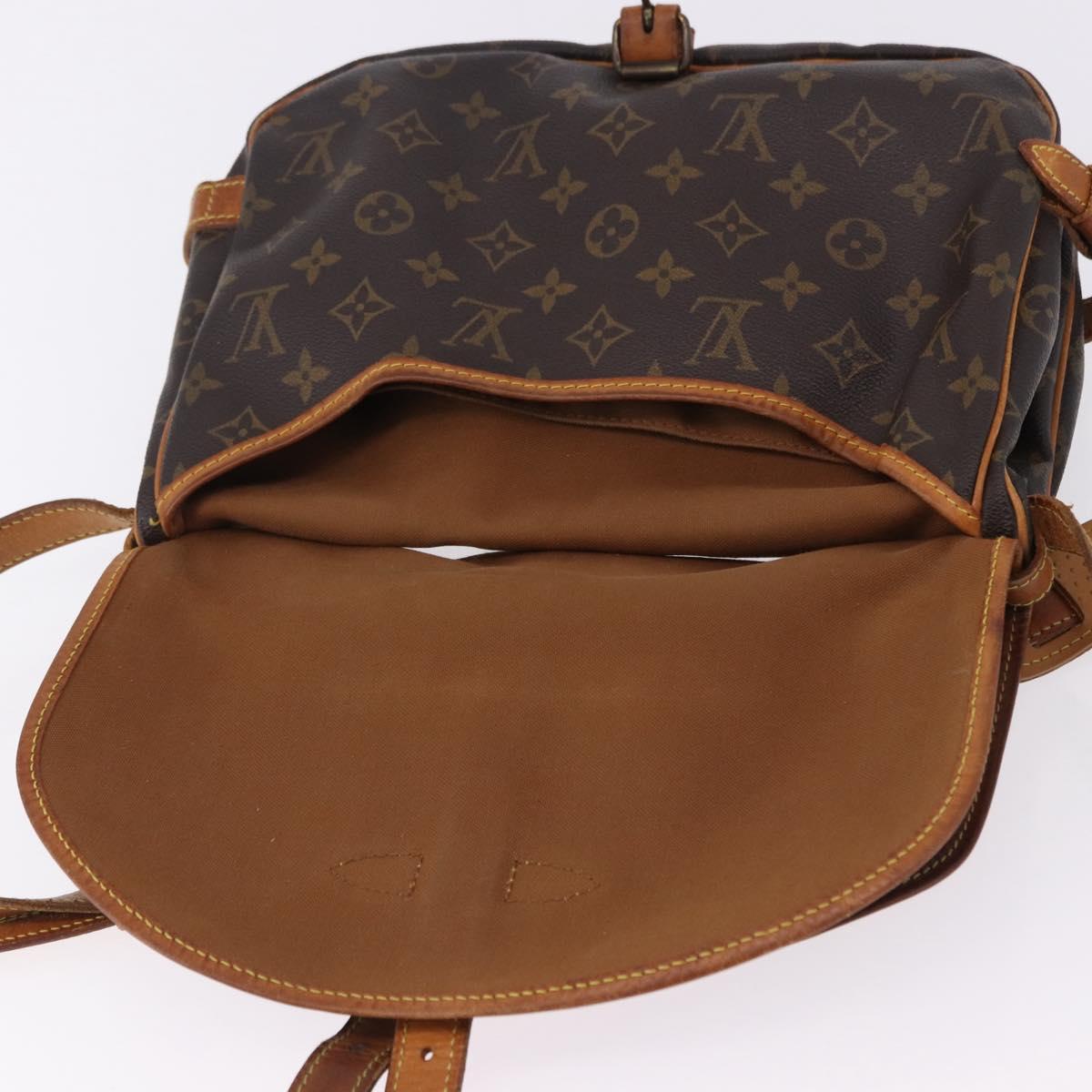LOUIS VUITTON Monogram Saumur 30 Shoulder Bag M42256 LV Auth ep15501