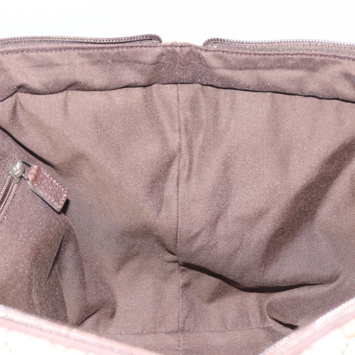 GUCCI GG Canvas Web Sherry Line Tote Bag Beige 131230 Auth ep15516