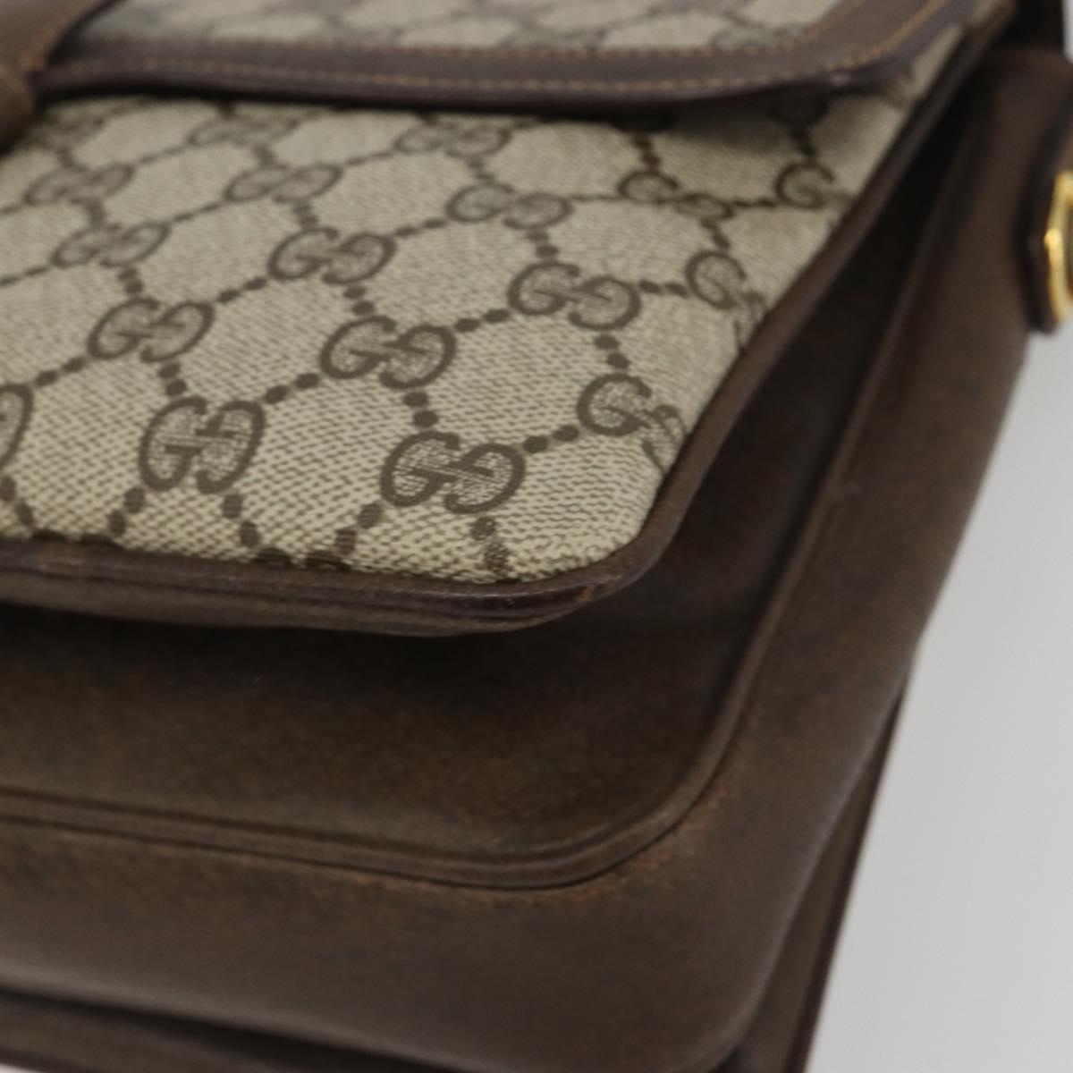 GUCCI GG Supreme Shoulder Bag PVC Beige Gold 001 16 4084 Auth ep15519