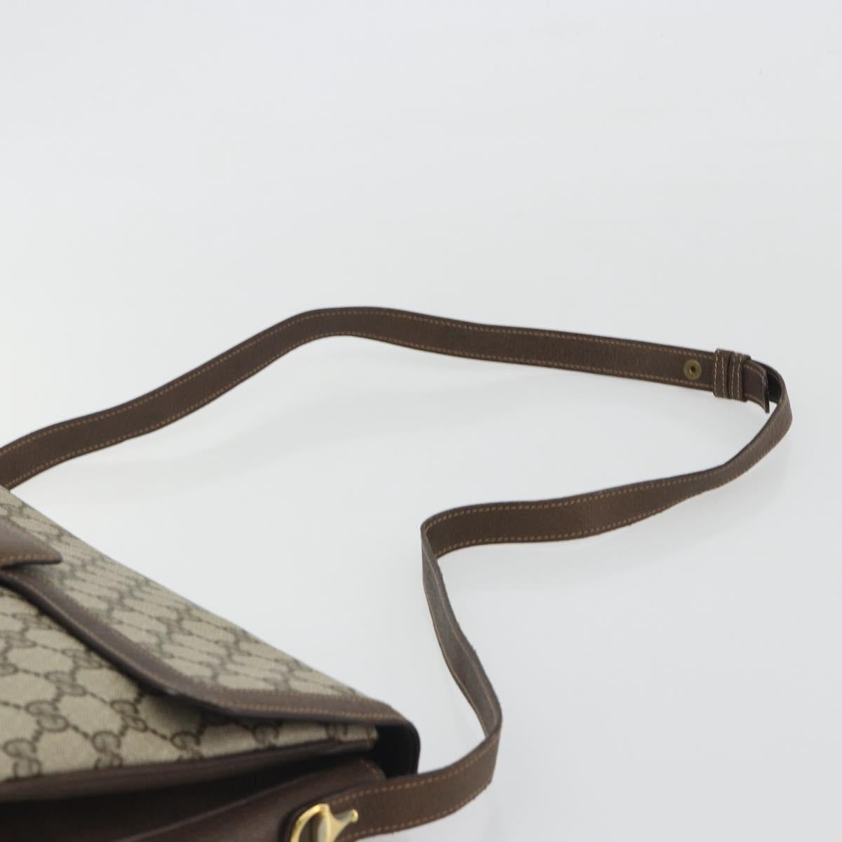 GUCCI GG Supreme Shoulder Bag PVC Beige Gold 001 16 4084 Auth ep15519
