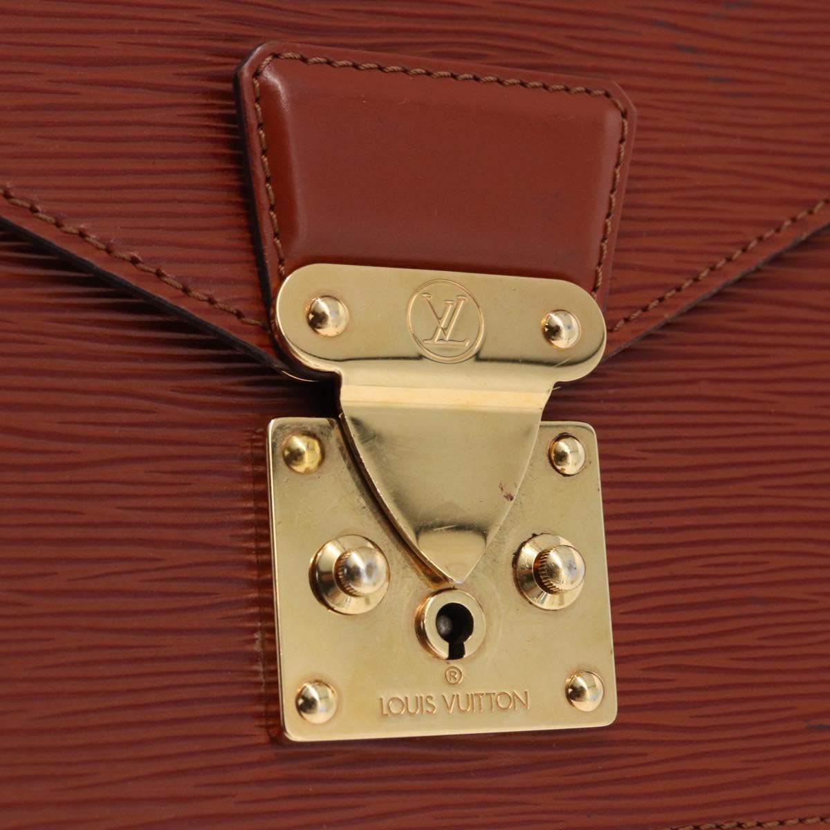 LOUIS VUITTON Epi Monceau 28 Hand Bag Brown M52123 LV Auth ep15520