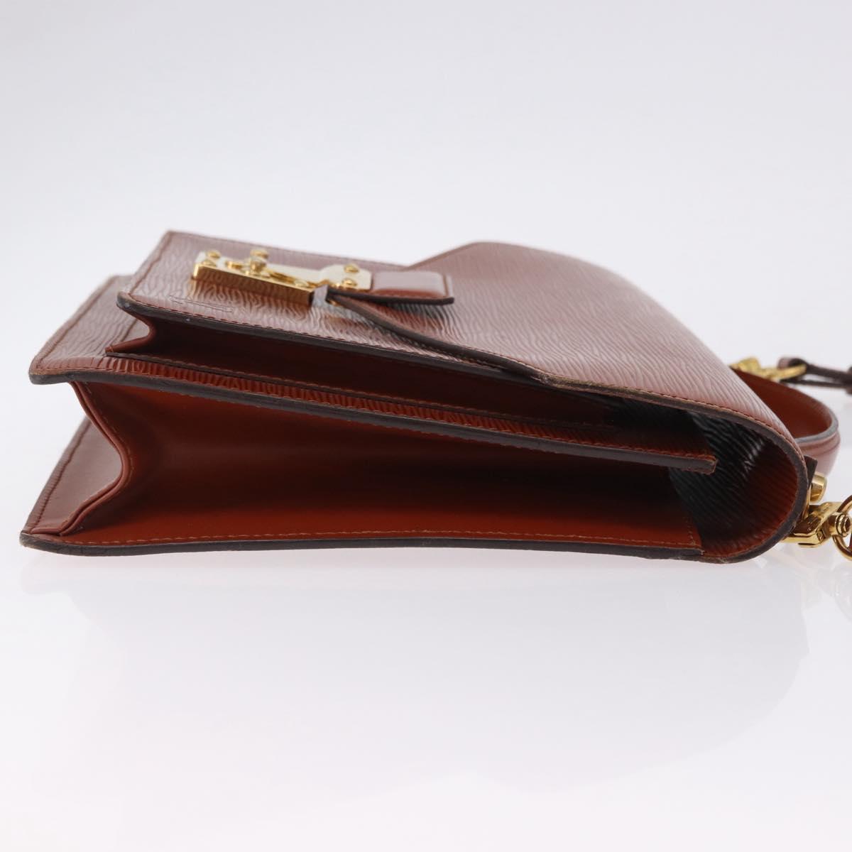 LOUIS VUITTON Epi Monceau 28 Hand Bag Brown M52123 LV Auth ep15520