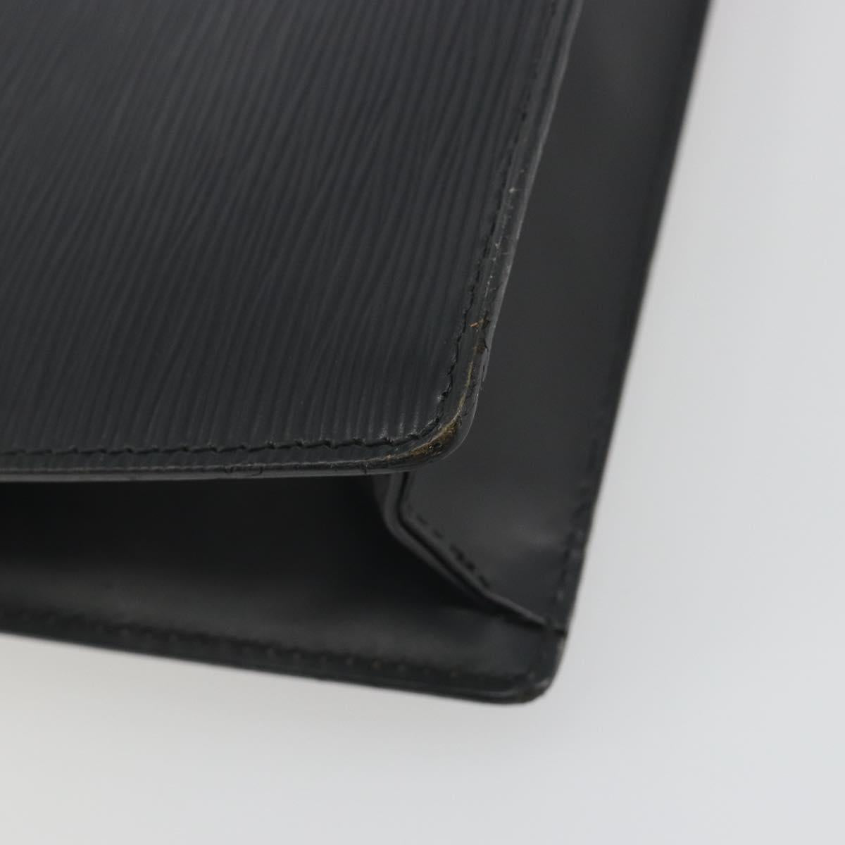 LOUIS VUITTON Epi Serie Dragonne Clutch Bag Black Noir M52612 LV Auth ep15521