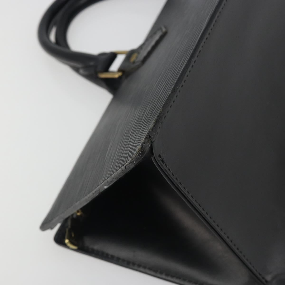 LOUIS VUITTON Epi Sac tri-angle Hand Bag Black M52092 LV Auth ep15528