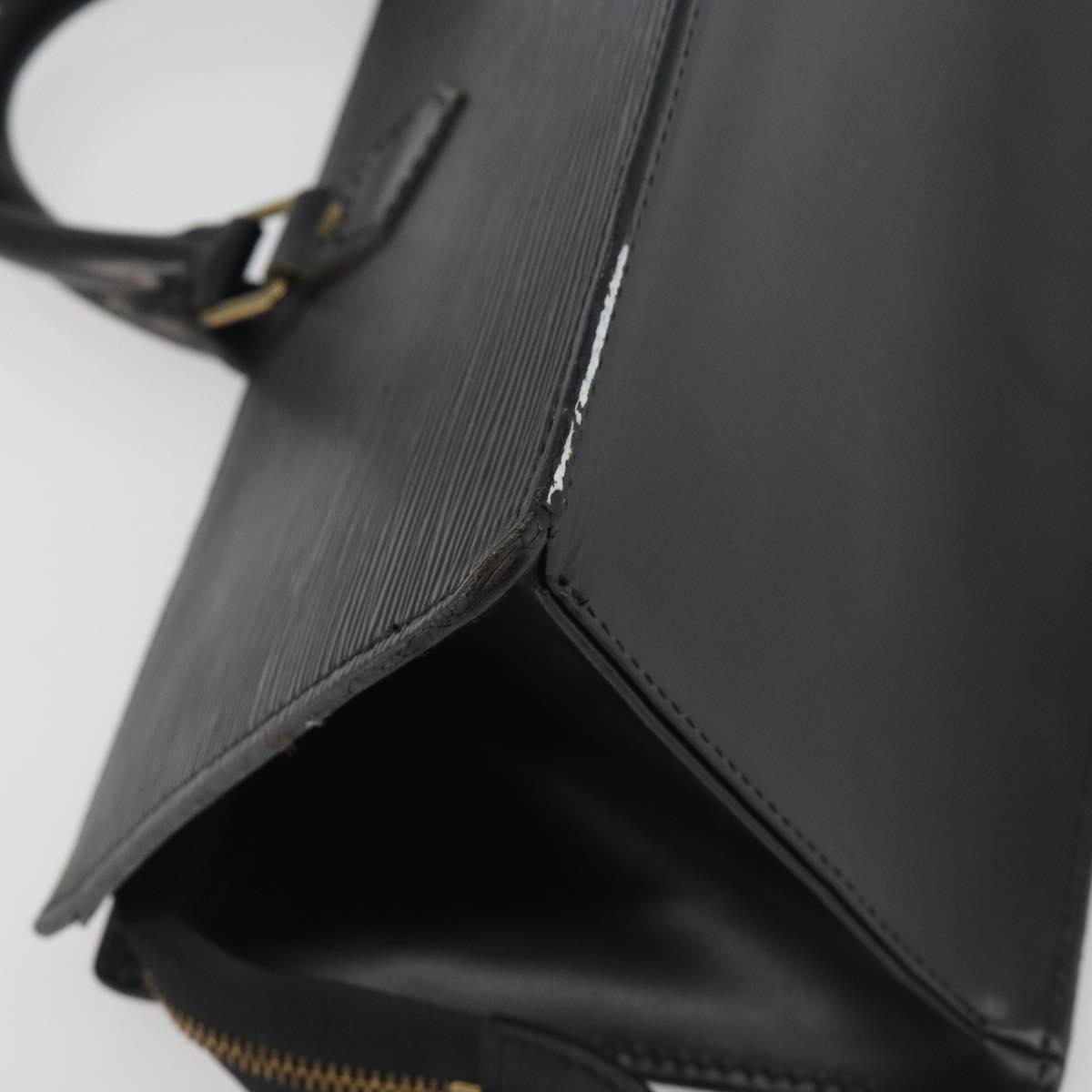 LOUIS VUITTON Epi Sac tri-angle Hand Bag Black M52092 LV Auth ep15528