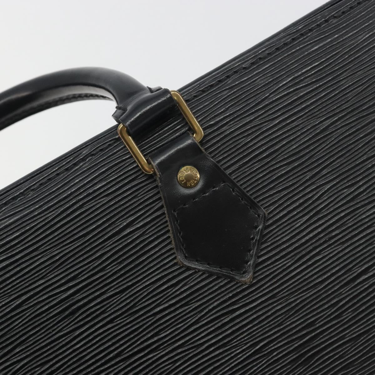 LOUIS VUITTON Epi Sac tri-angle Hand Bag Black M52092 LV Auth ep15528