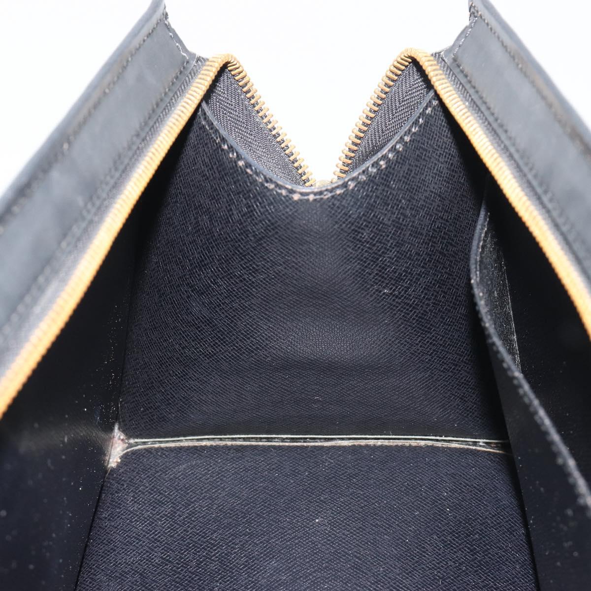LOUIS VUITTON Epi Sac tri-angle Hand Bag Black M52092 LV Auth ep15528