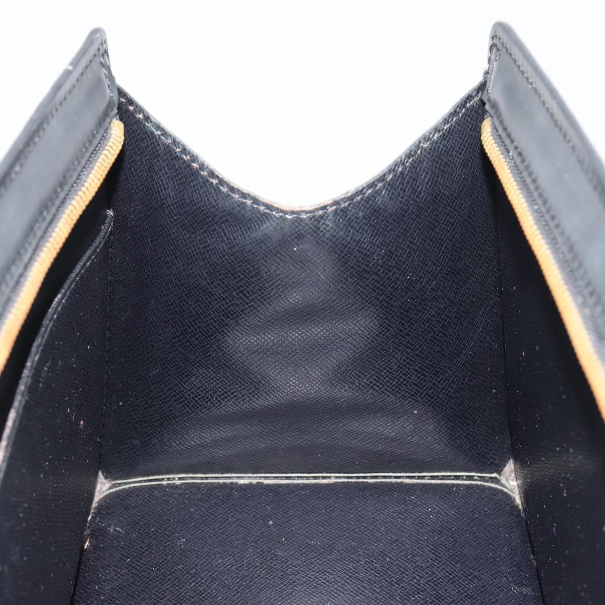 LOUIS VUITTON Epi Sac tri-angle Hand Bag Black M52092 LV Auth ep15528
