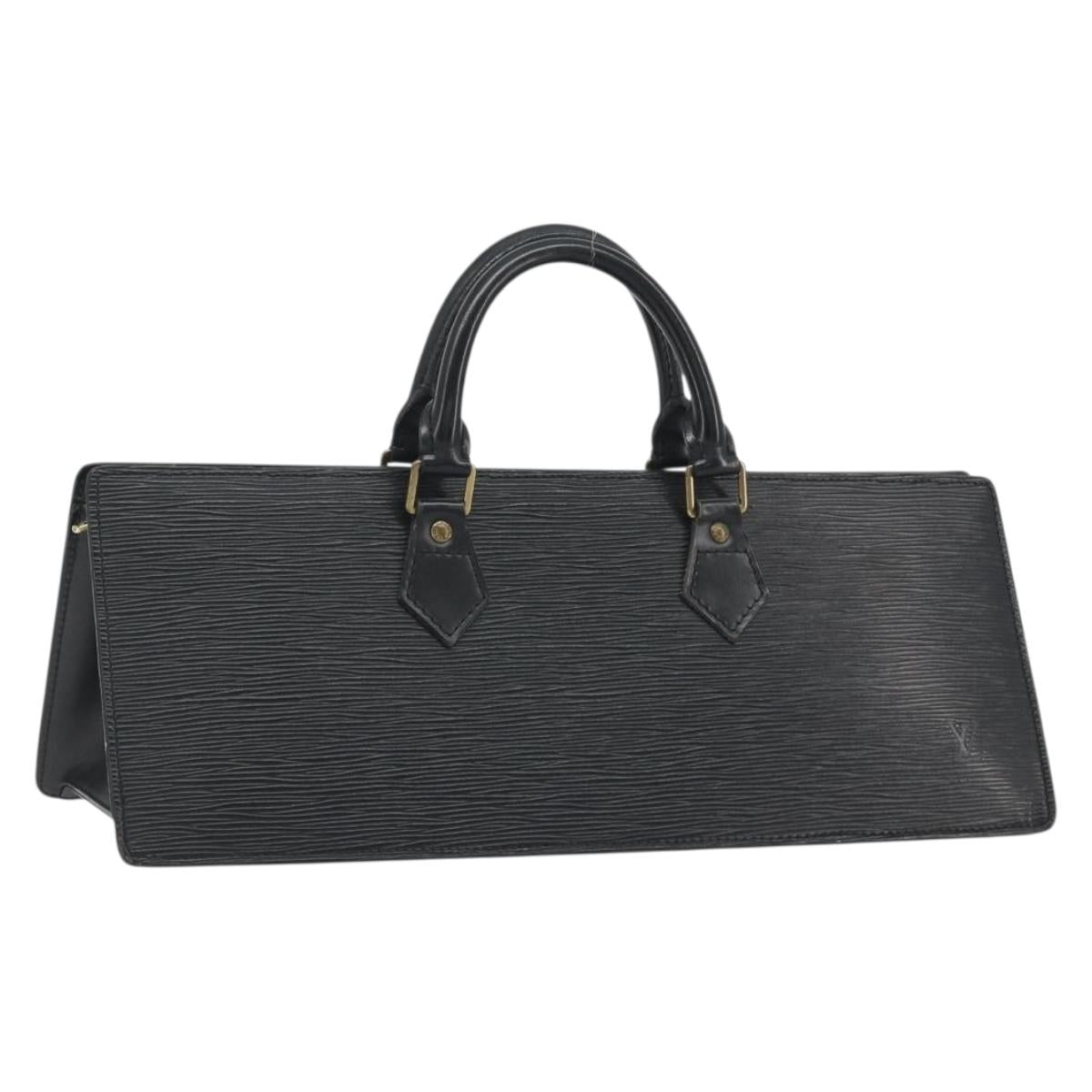 LOUIS VUITTON Epi Sac tri-angle Hand Bag Black M52092 LV Auth ep15528