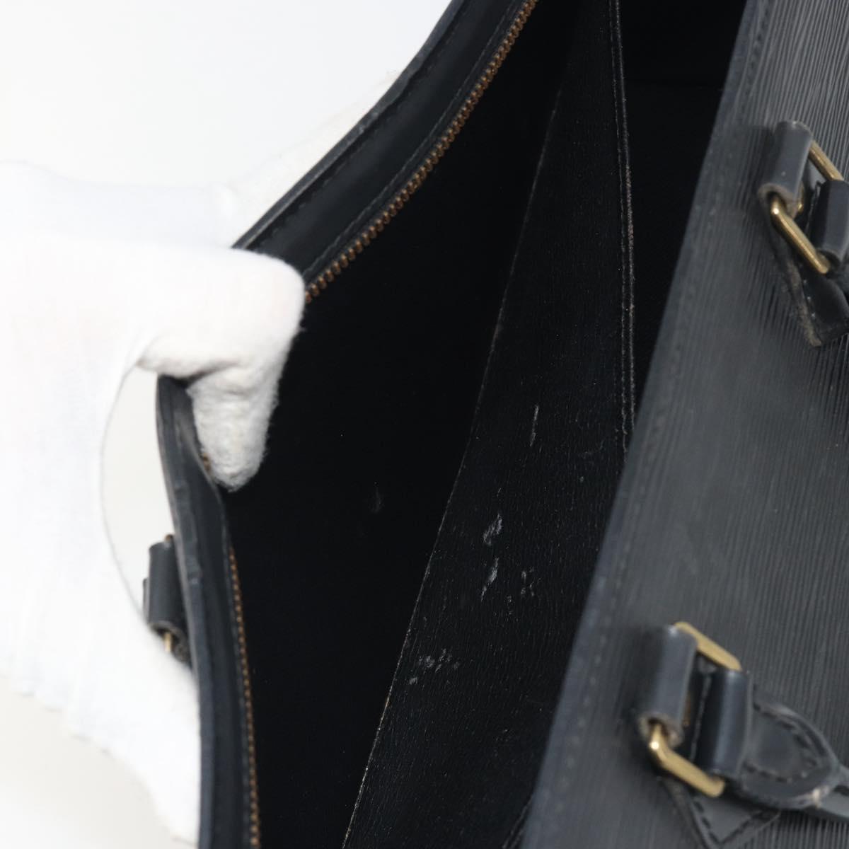 LOUIS VUITTON Epi Sac tri-angle Hand Bag Black M52092 LV Auth ep15528