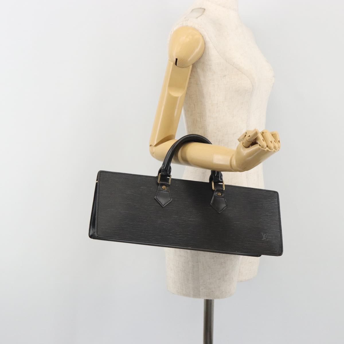 LOUIS VUITTON Epi Sac tri-angle Hand Bag Black M52092 LV Auth ep15528