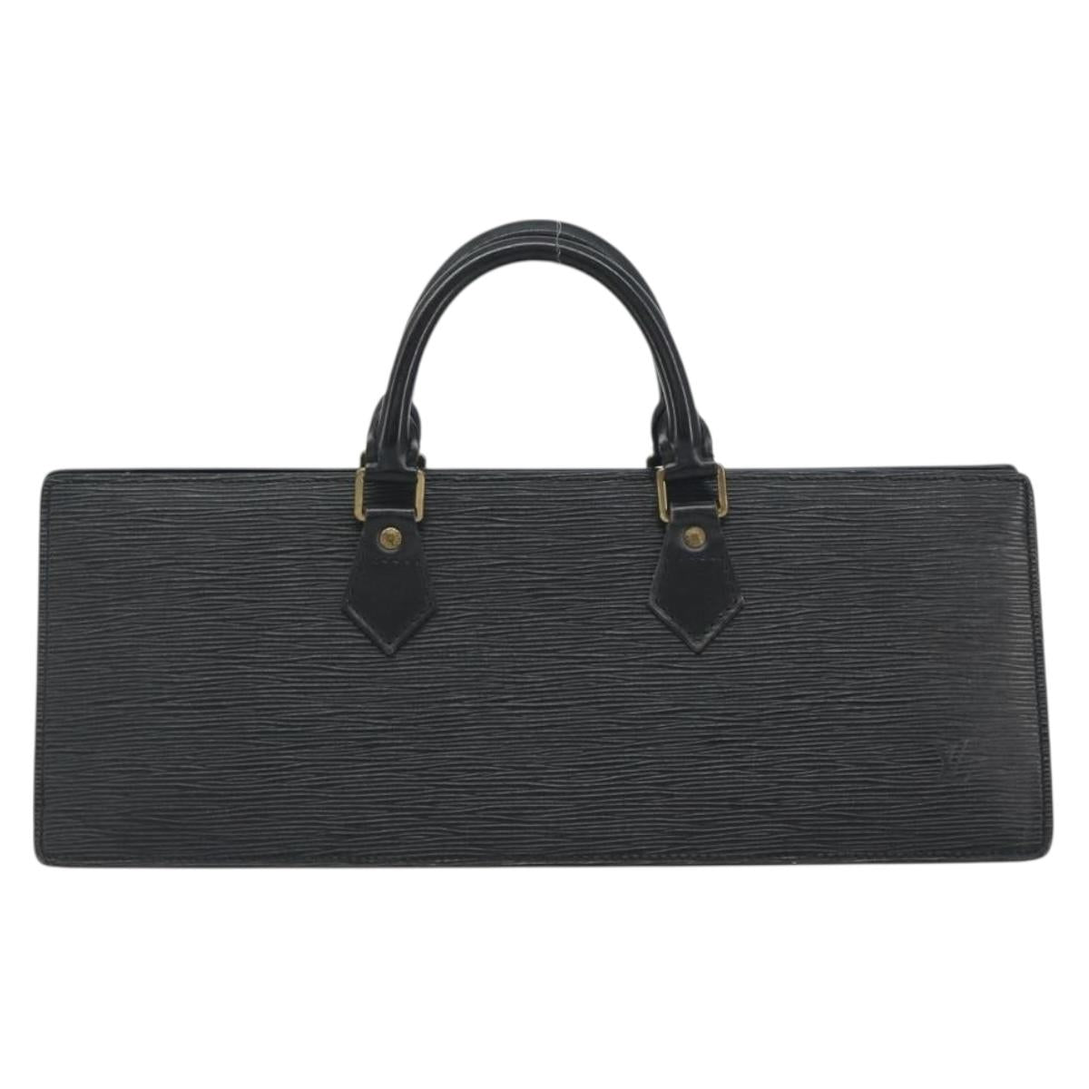 LOUIS VUITTON Epi Sac tri-angle Hand Bag Black M52092 LV Auth ep15528
