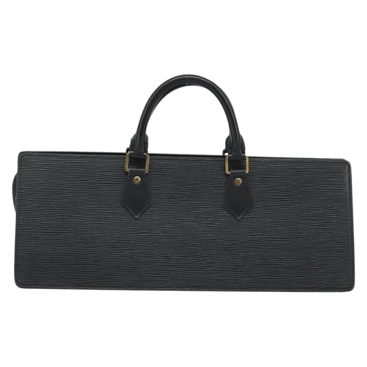 LOUIS VUITTON Epi Sac tri-angle Hand Bag Black M52092 LV Auth ep15528