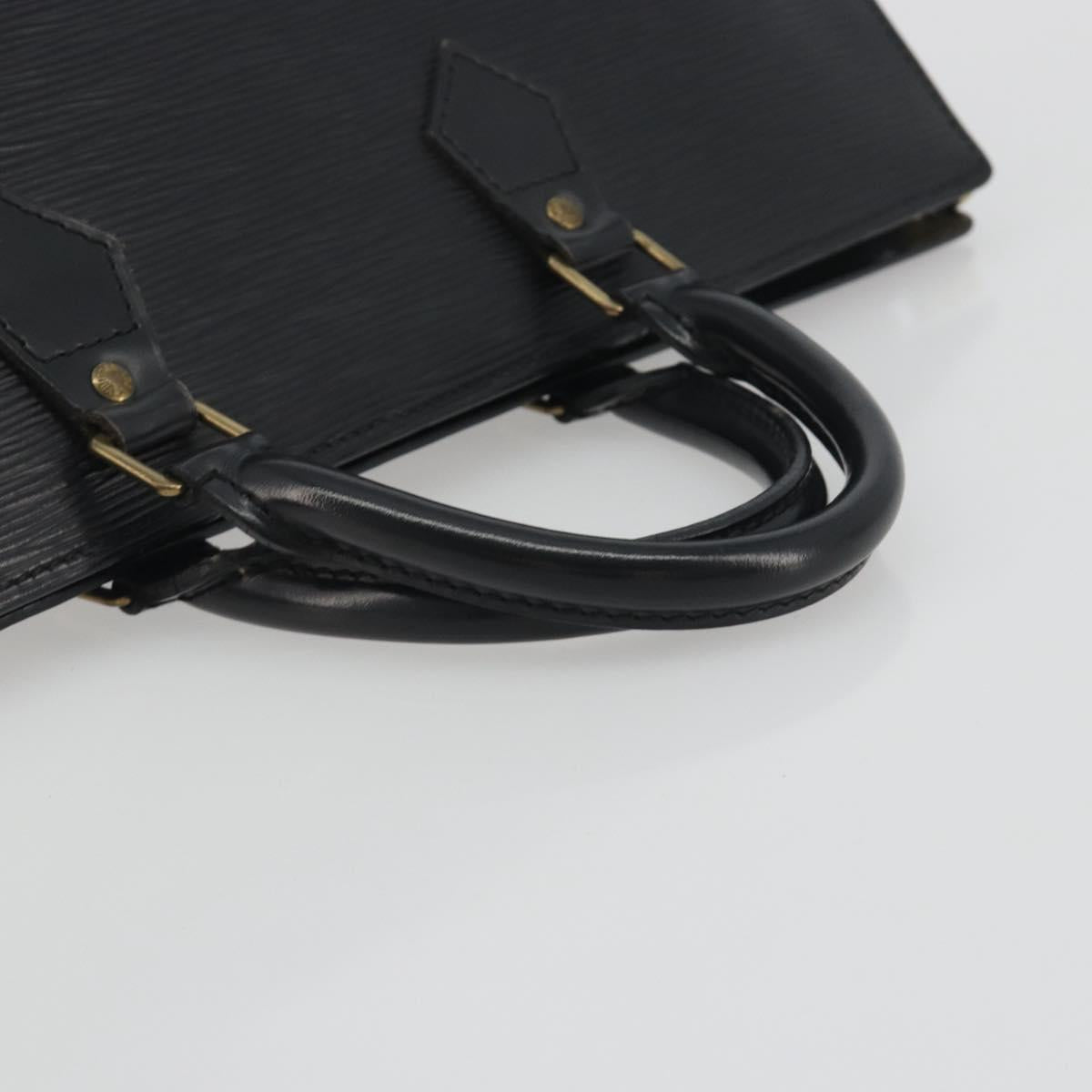 LOUIS VUITTON Epi Sac tri-angle Hand Bag Black M52092 LV Auth ep15528