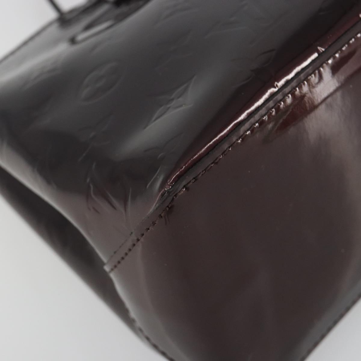 LOUIS VUITTON Monogram Vernis Wilshire PM Hand Bag Amarante M93641 Auth ep15530
