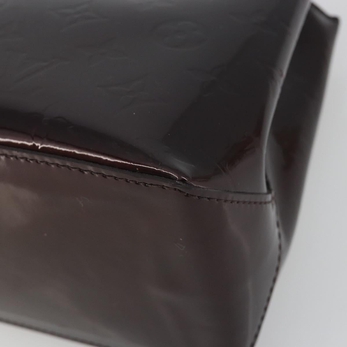 LOUIS VUITTON Monogram Vernis Wilshire PM Hand Bag Amarante M93641 Auth ep15530