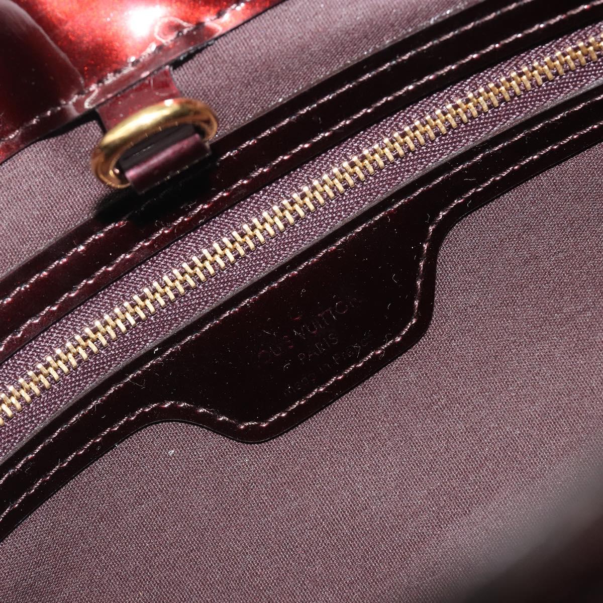LOUIS VUITTON Monogram Vernis Wilshire PM Hand Bag Amarante M93641 Auth ep15530