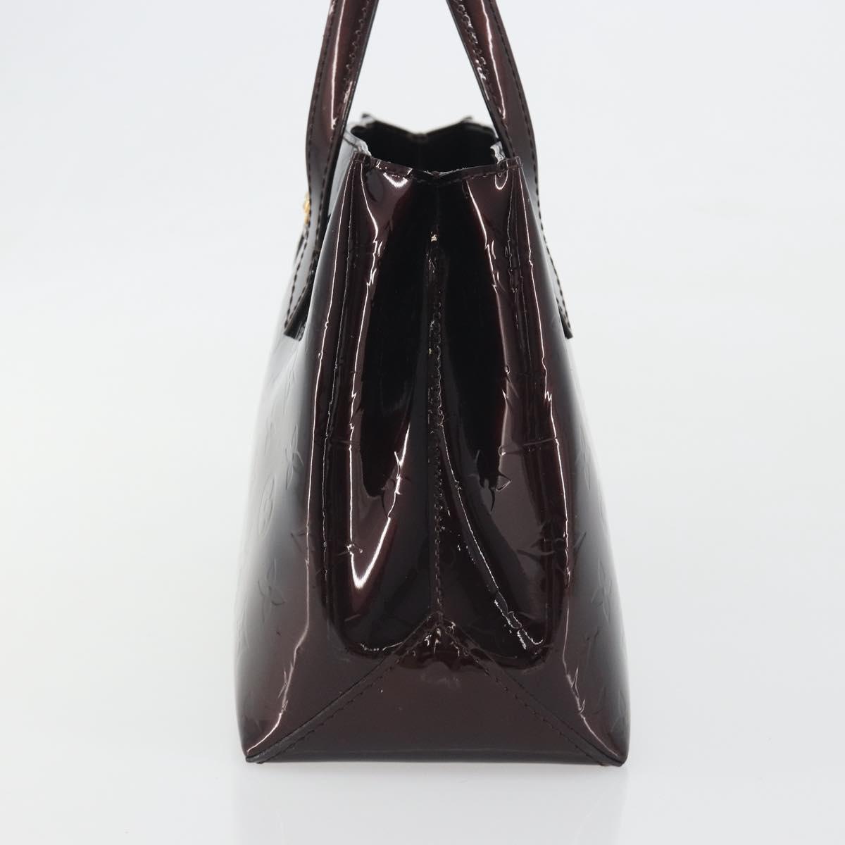 LOUIS VUITTON Monogram Vernis Wilshire PM Hand Bag Amarante M93641 Auth ep15530