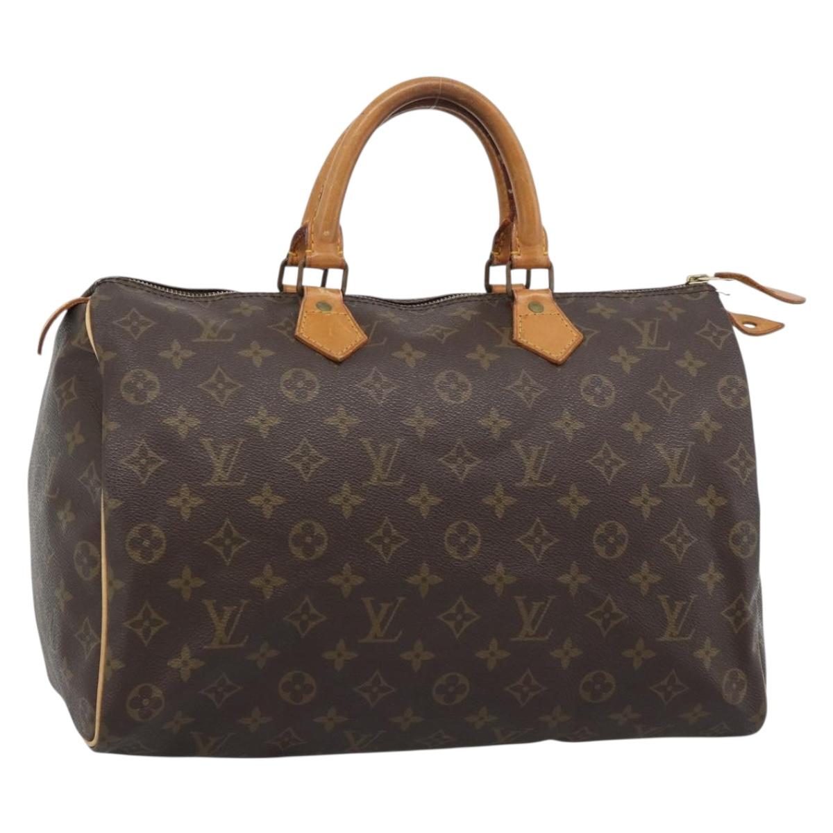 LOUIS VUITTON Monogram Speedy 35 Hand Bag M41524 LV Auth ep15531A