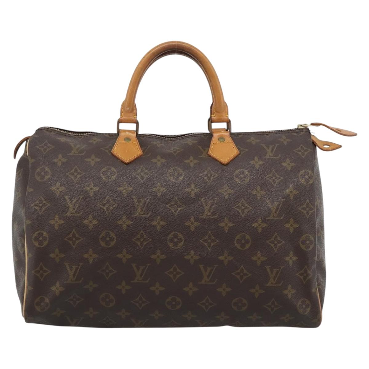 LOUIS VUITTON Monogram Speedy 35 Hand Bag M41524 LV Auth ep15531A