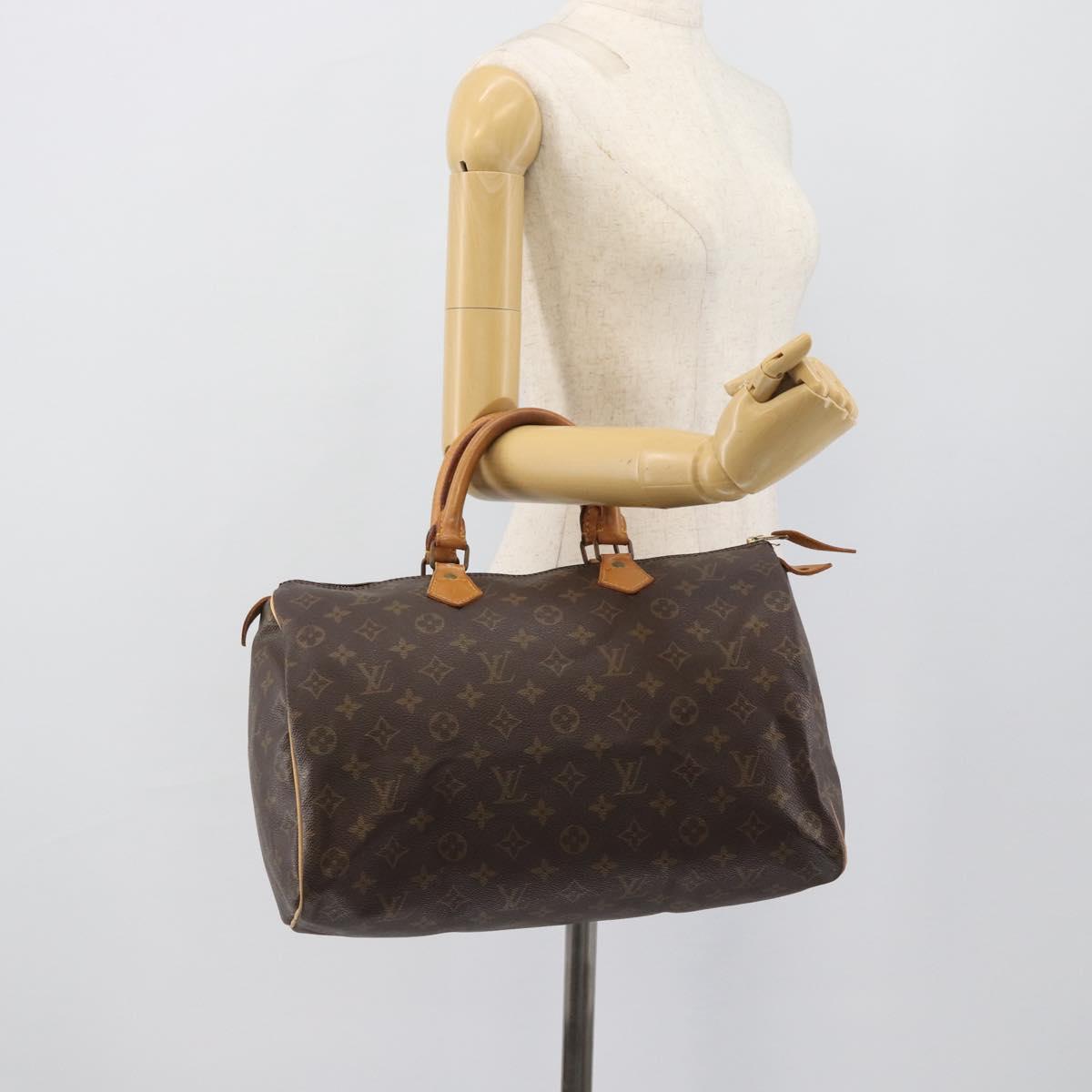 LOUIS VUITTON Monogram Speedy 35 Hand Bag M41524 LV Auth ep15531A