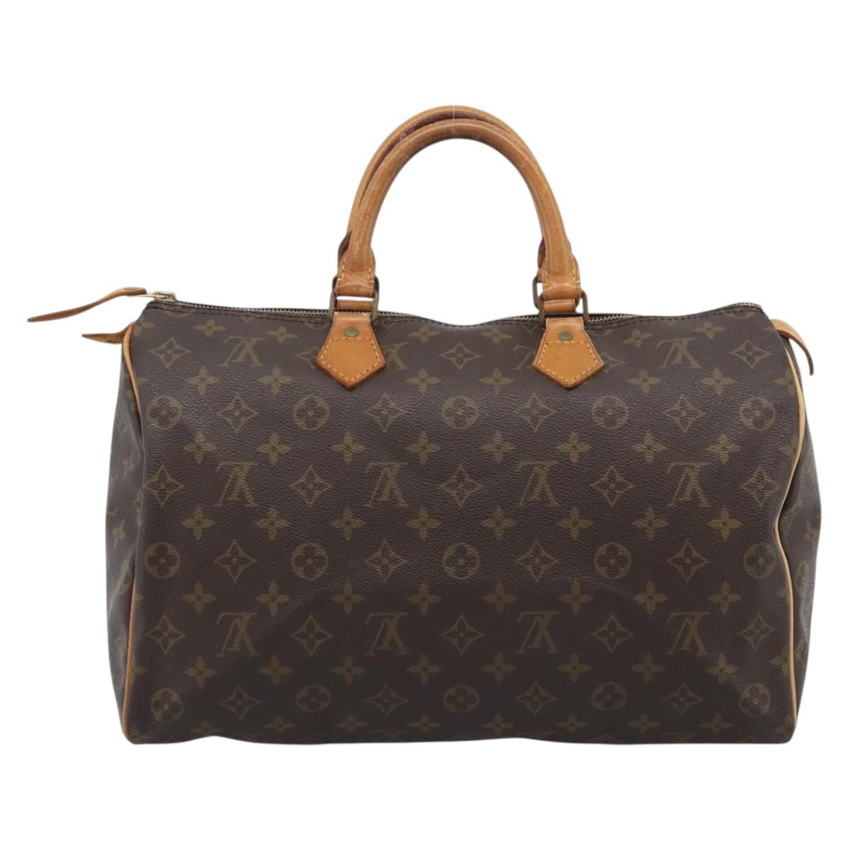 LOUIS VUITTON Monogram Speedy 35 Hand Bag M41524 LV Auth ep15531A