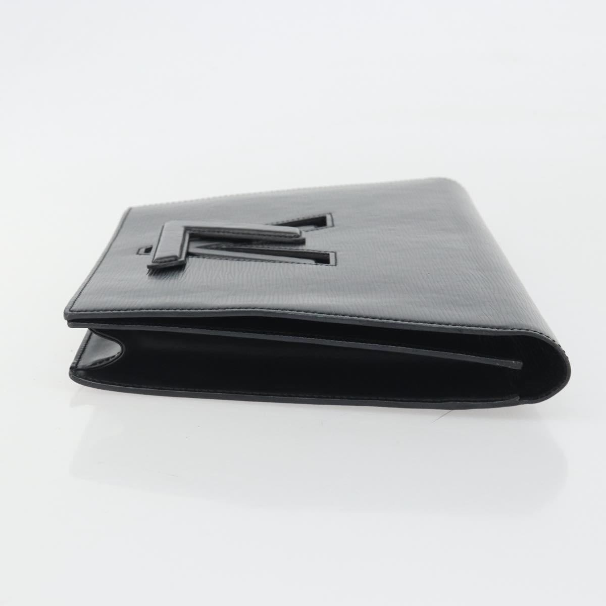 LOUIS VUITTON Epi Trapeze Clutch Bag Black M80165 LV Auth ep15536A