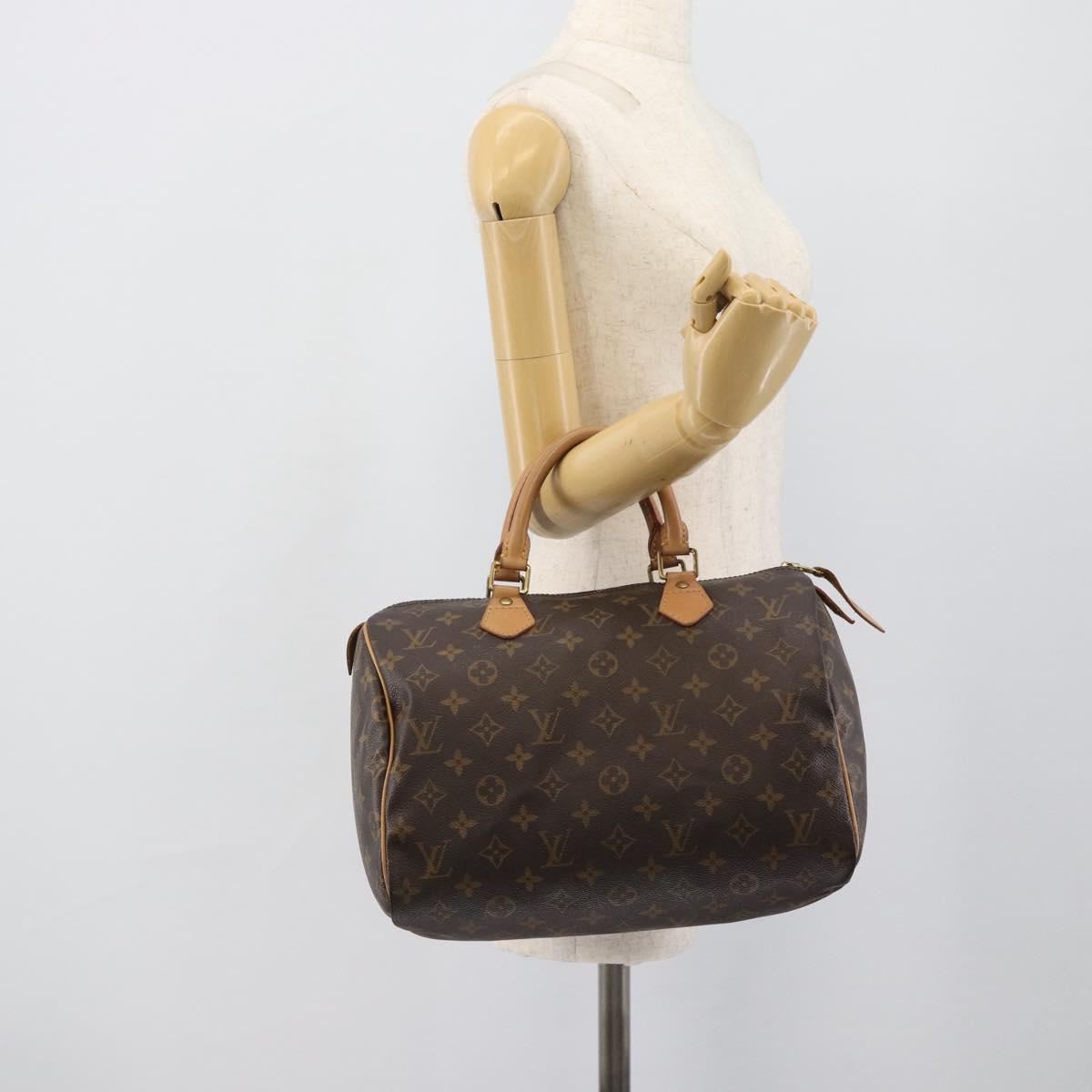 LOUIS VUITTON Monogram Speedy 30 Hand Bag M41526 LV Auth ep15540A