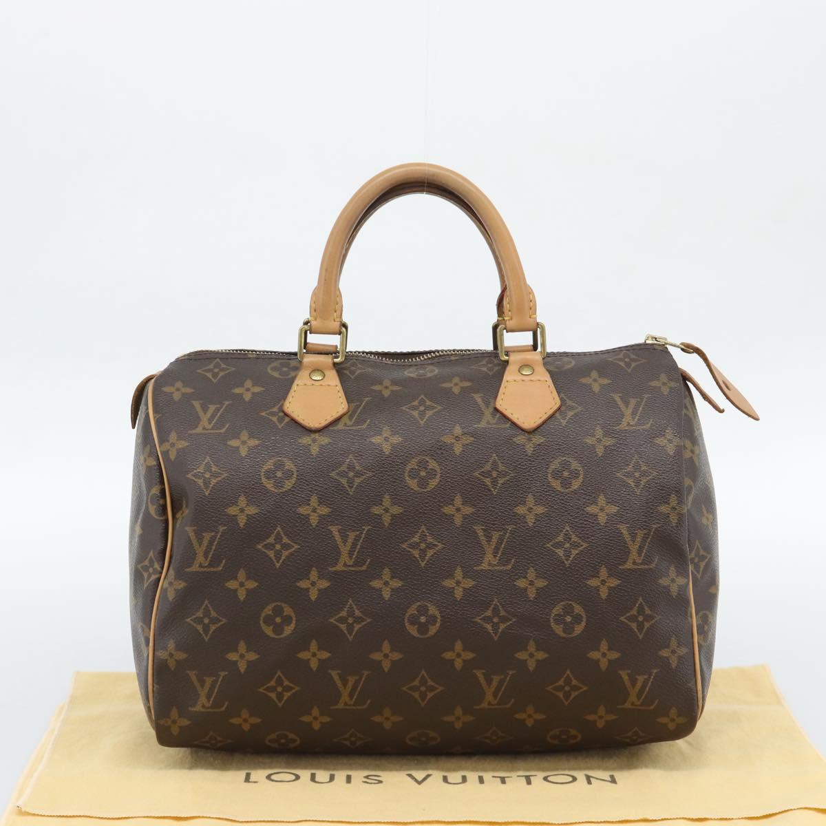 LOUIS VUITTON Monogram Speedy 30 Hand Bag M41526 LV Auth ep15540A