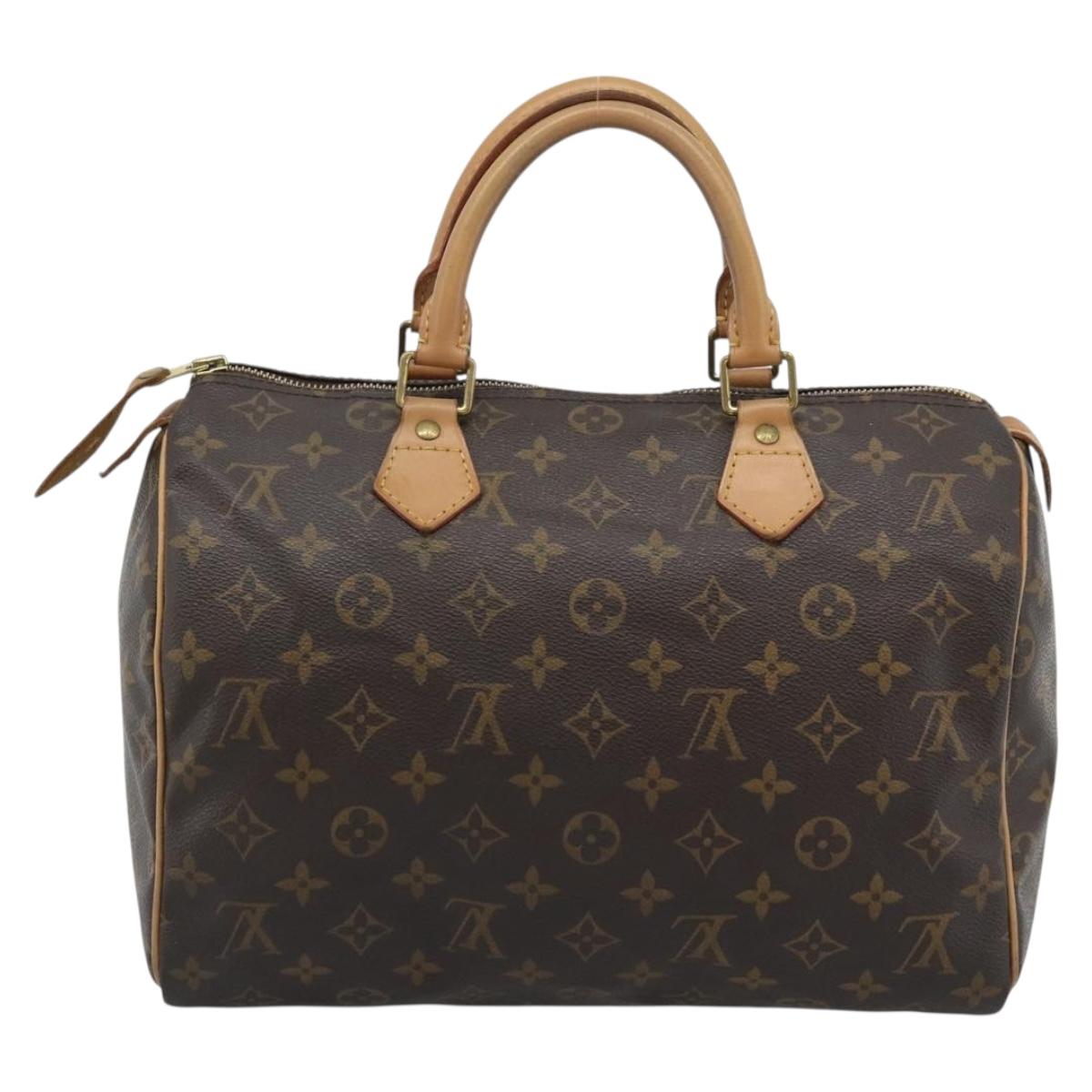 LOUIS VUITTON Monogram Speedy 30 Hand Bag M41526 LV Auth ep15540A