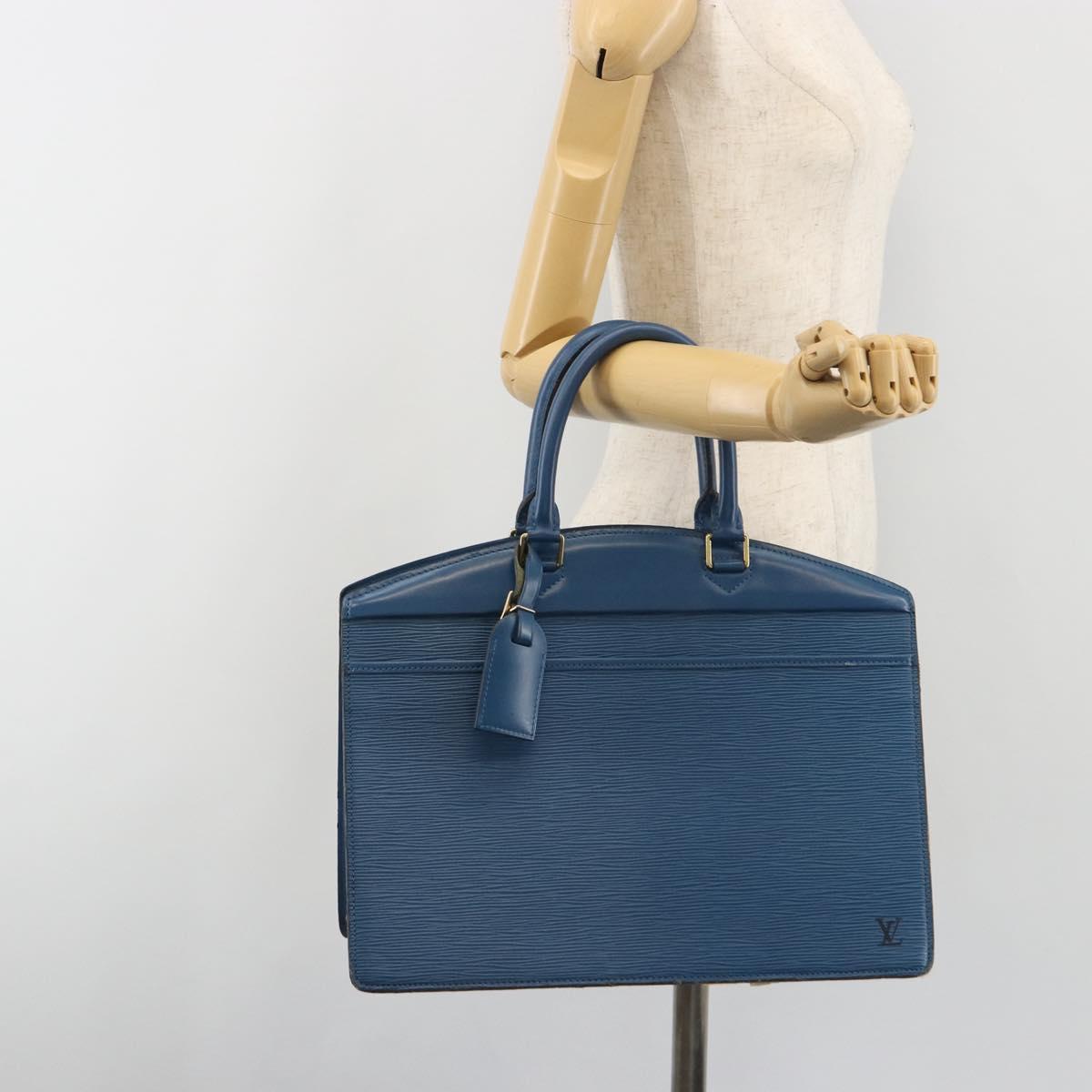 LOUIS VUITTON Epi Riviera Hand Bag Blue M48185 LV Auth ep15551