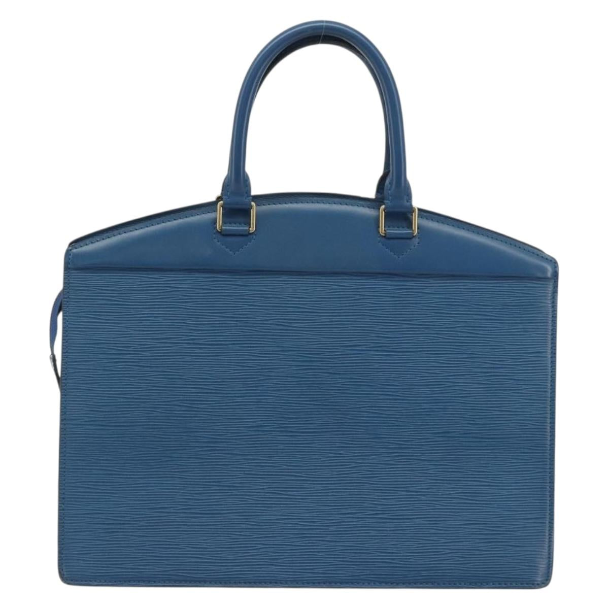 LOUIS VUITTON Epi Riviera Hand Bag Blue M48185 LV Auth ep15551