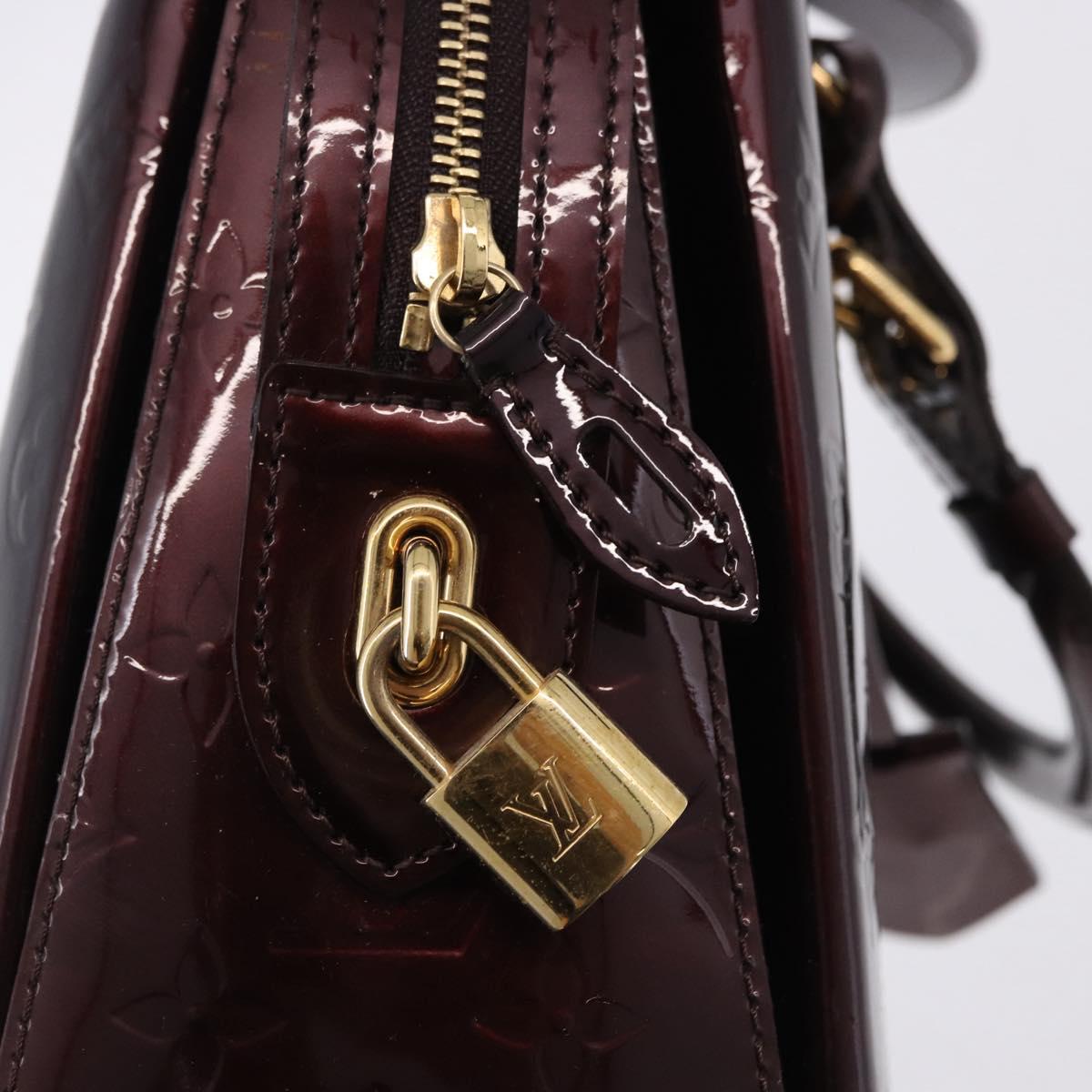 LOUIS VUITTON Monogram Vernis Melrose Avenue Bag Amarante M93757 Auth ep15552A